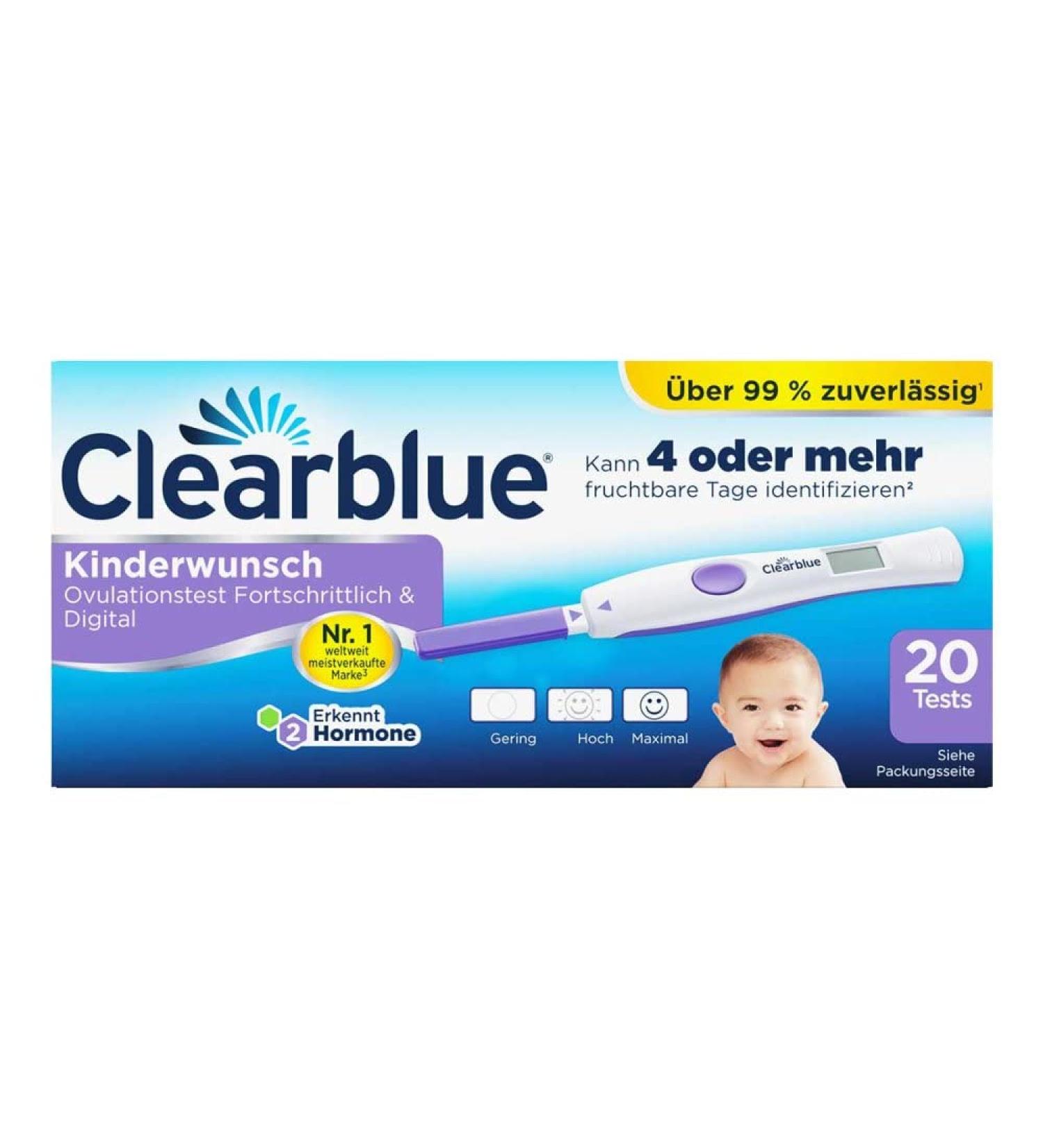Clearblue Advanced Digital Ovulation Test - 20 Pcs for Accurate Fertility Tracking | International Shipping Available - Buy Online on GoSupps.com