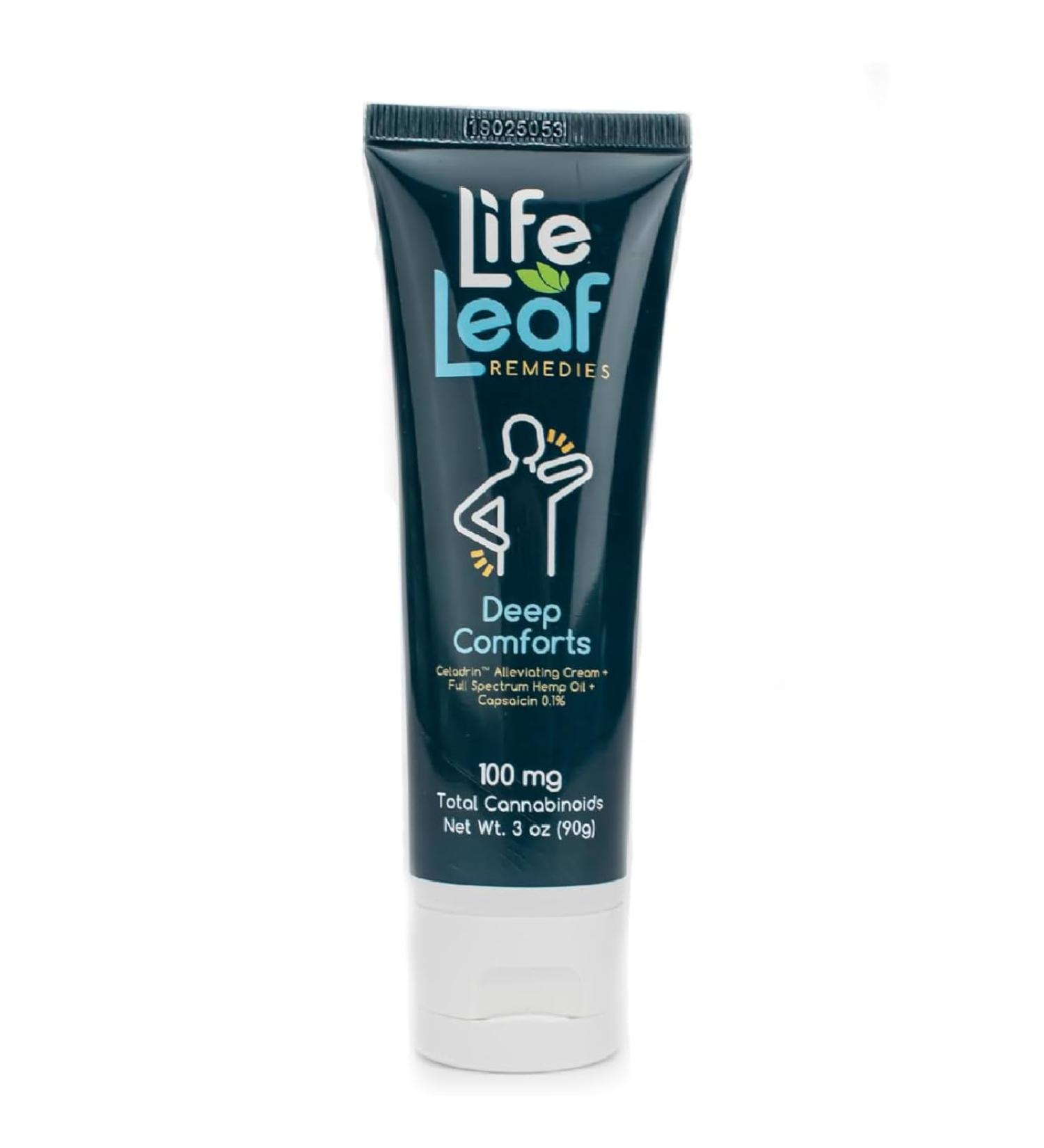 Extra Strength Capsaicin Cream for Athletes - Fast-Acting Joint & Muscle Relief | 3 OZ Non-Greasy Formula by Life Leaf - Buy Online on GoSupps.com