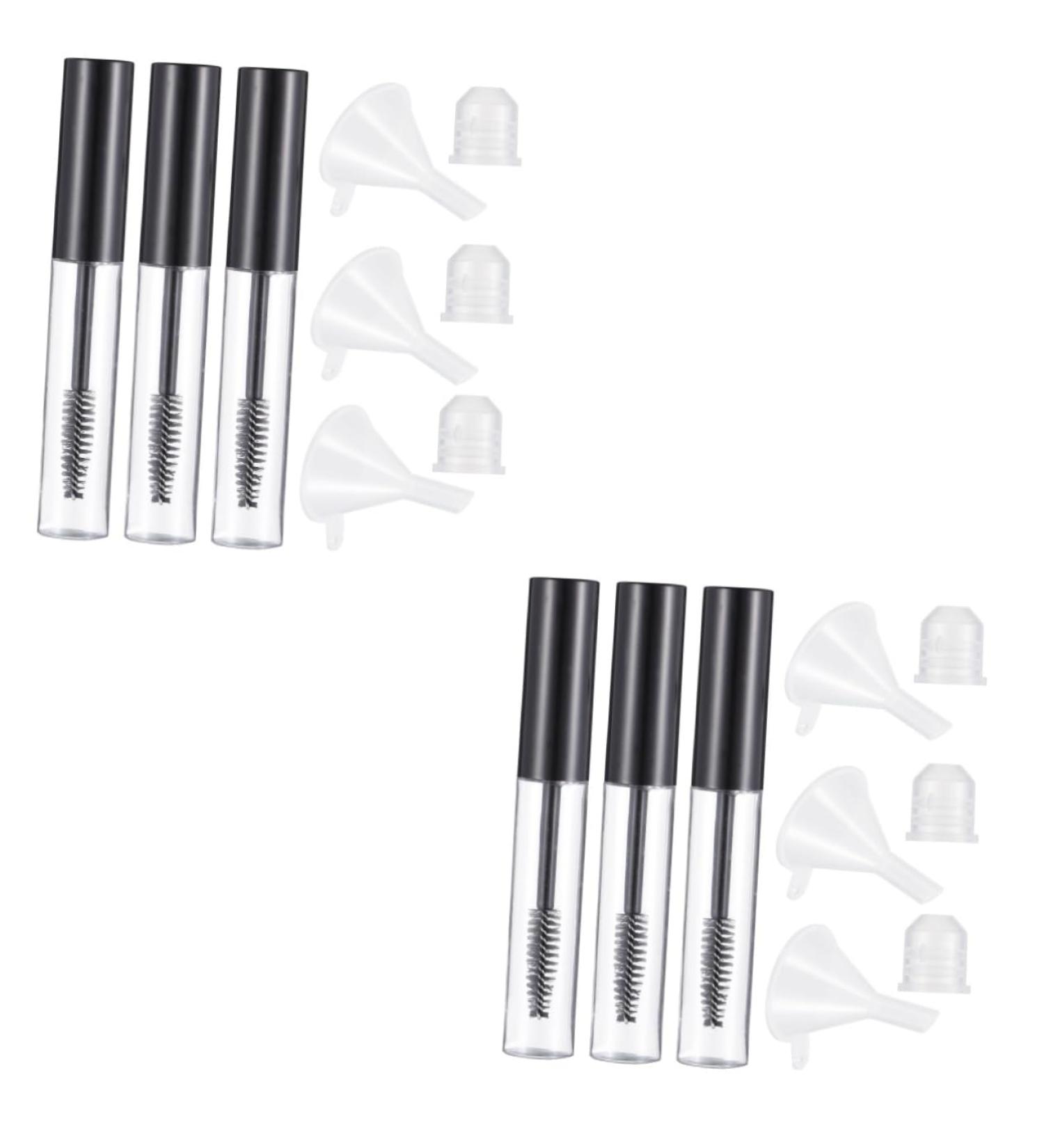 TOVINANNA 2 Sets Mascara Tube Funnel Travel Cosmetic Containers DIY Mascara Empty Eyeliner Tube Black Plastic - Buy Online on GoSupps.com