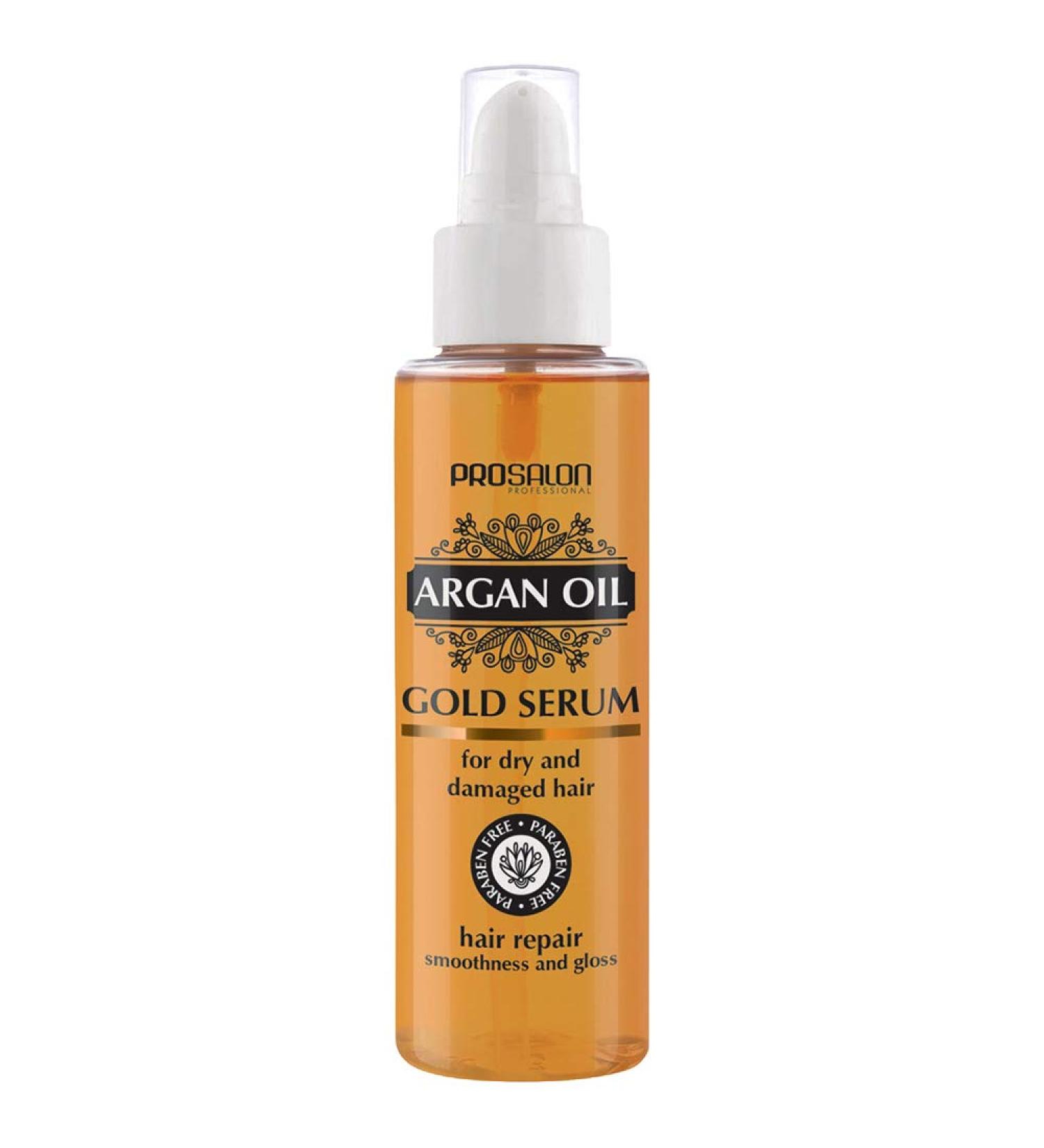 CHANTAL_Prosalon Argan Oil Hair Repair Gold Serum for Dry & Damaged Hair serum do w³osów z olejkiem arganowym 100ml