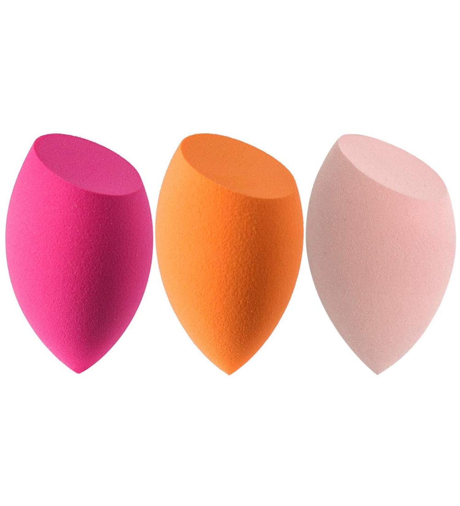 3pcs Beauty Makeup Sponges Set for Dry & Wet Use - Foundation Blending Sponge for Concealer Blush Powder - Multi-colored A - Buy Online on GoSupps.com