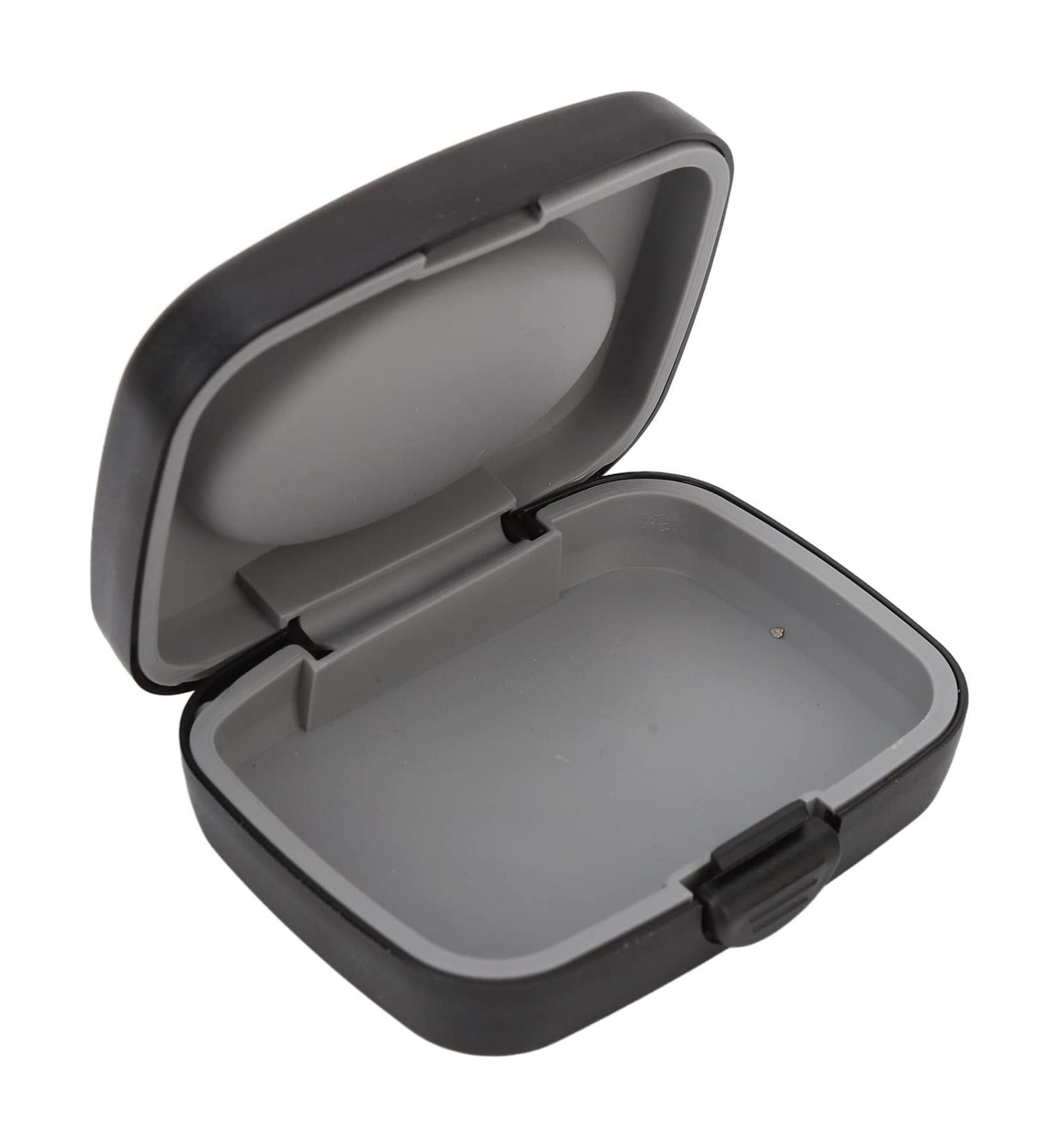 Hearing Aid Protective Case Large Capacity Quadrate Hearing Aids Storage Box 2 Colors Headphone Organizer Hearing Aid Accessories(Black) - Buy Online on GoSupps.com