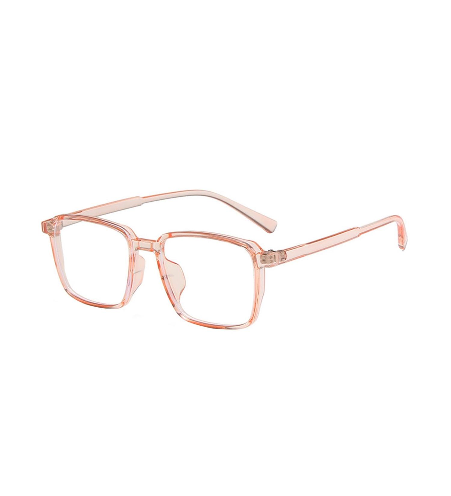 Flexible Blue Light Blocking Spectacles Anti-blue Eyewear Glasses Unisex Retro Square Frame Clear View Eye Orange - Buy Online on GoSupps.com