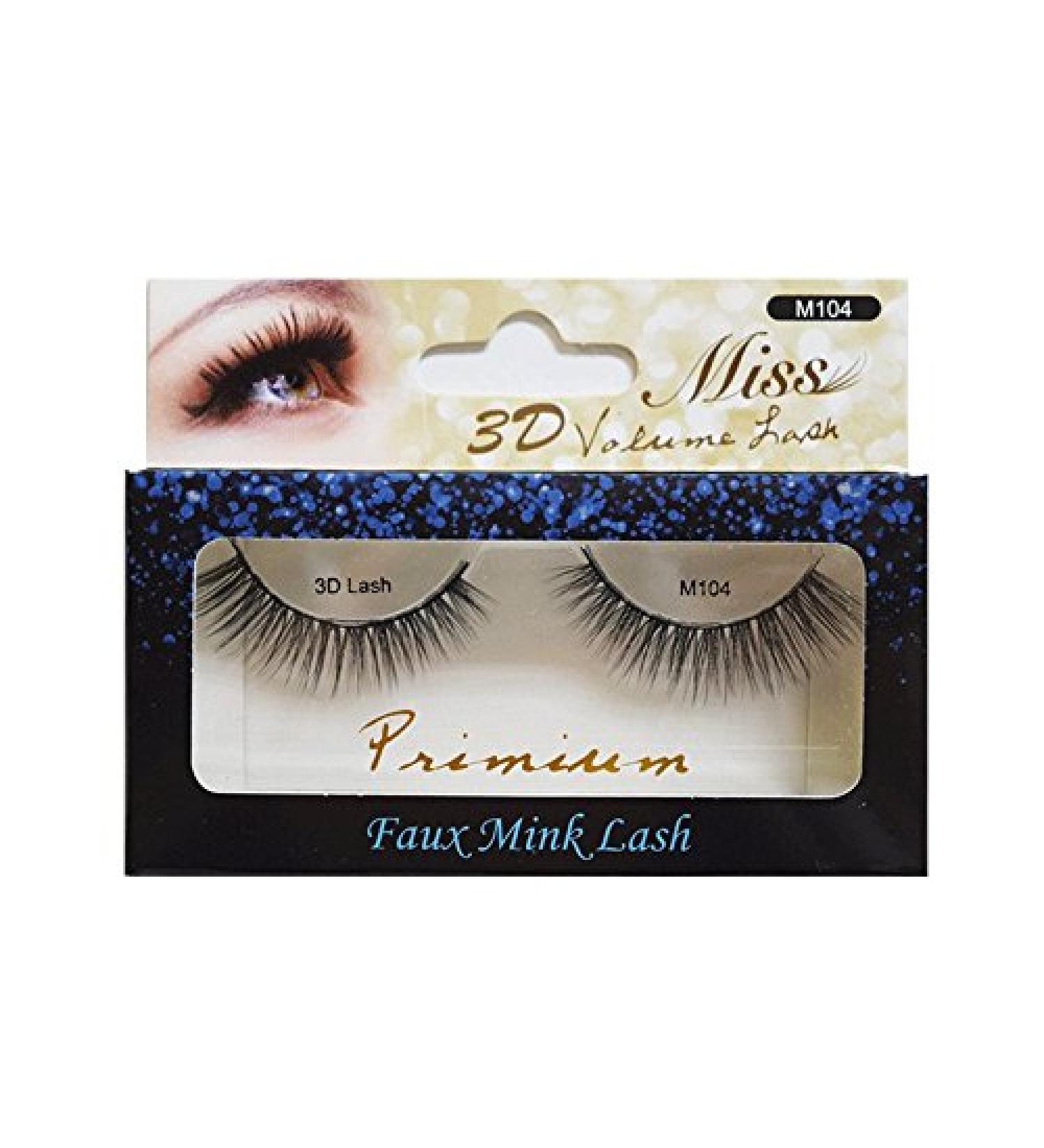 4 Pairs Miss Lashes 3D Volume M104 - Luxurious and Dramatic Eyelashes - Buy Online on GoSupps.com