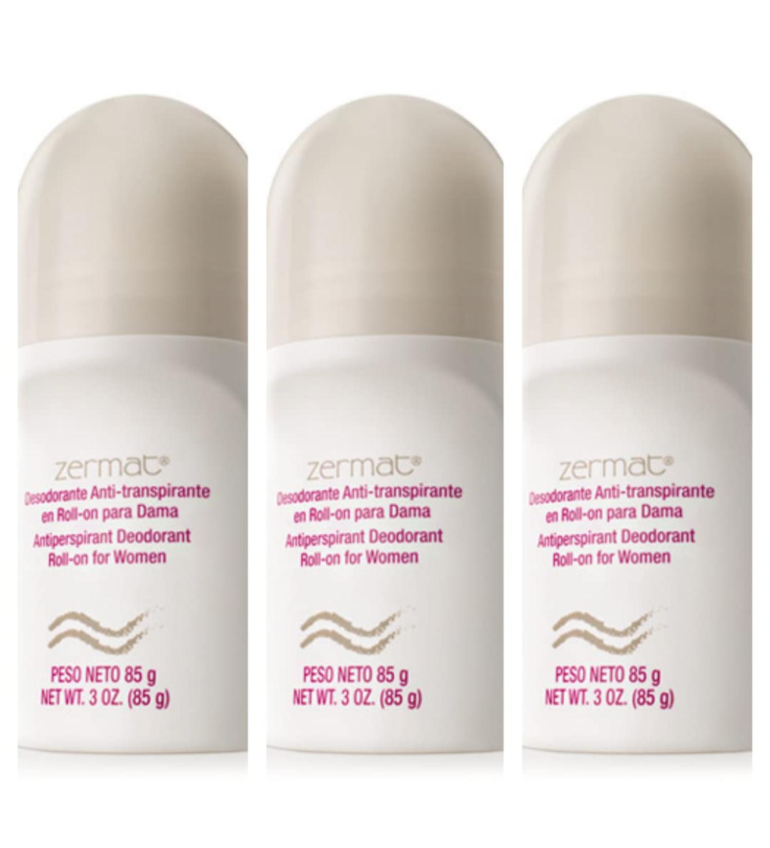 ZERMAT DISTINZION TAMARA ANTIPERSPIRANT DEODORANT ROLL ON FOR WOMEN. SET OF 3