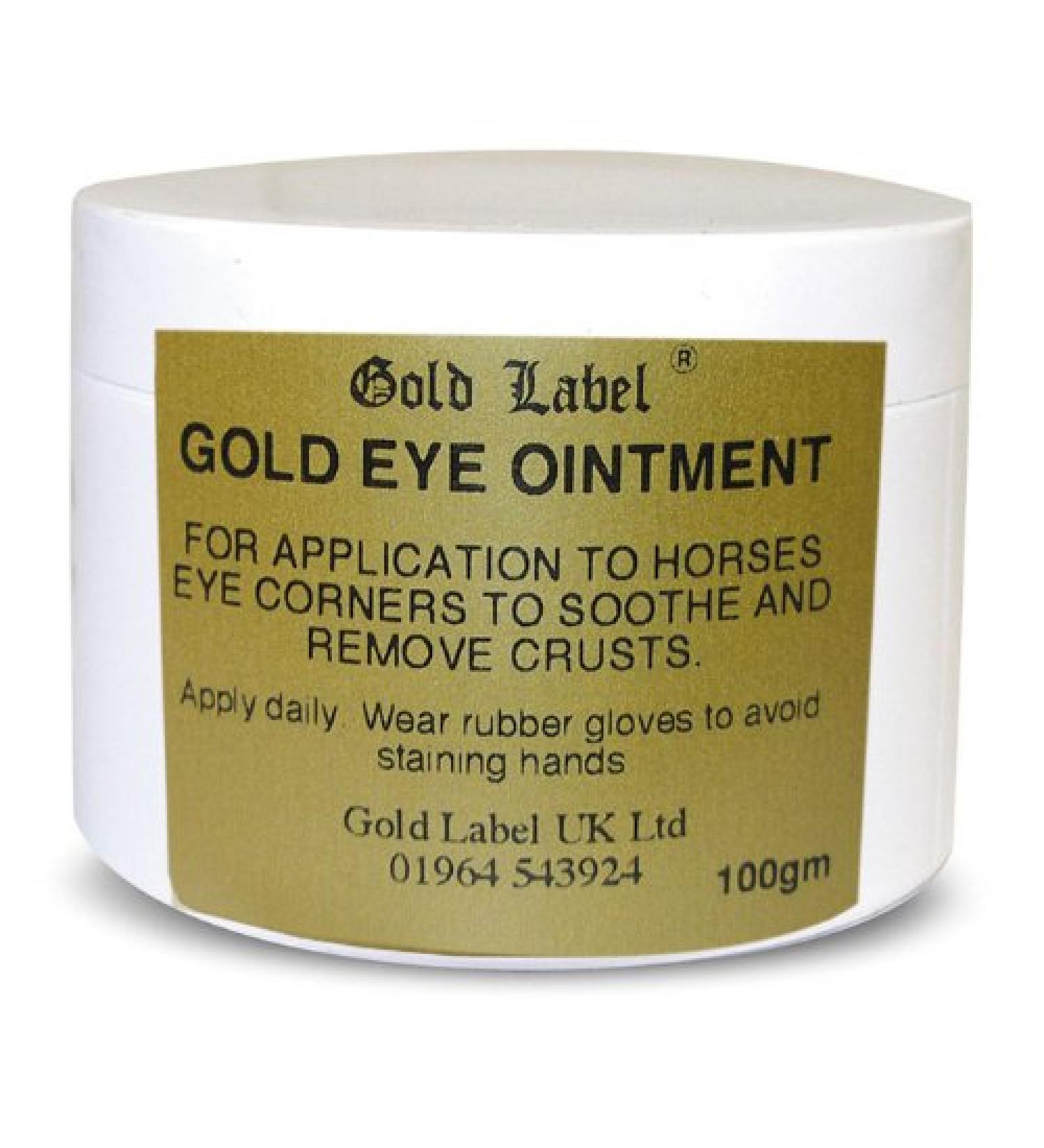Gold Label L'œil d'Or-Pomade For Horses, 100g - Soothes Horses' Eye Corners And Removes Crusts