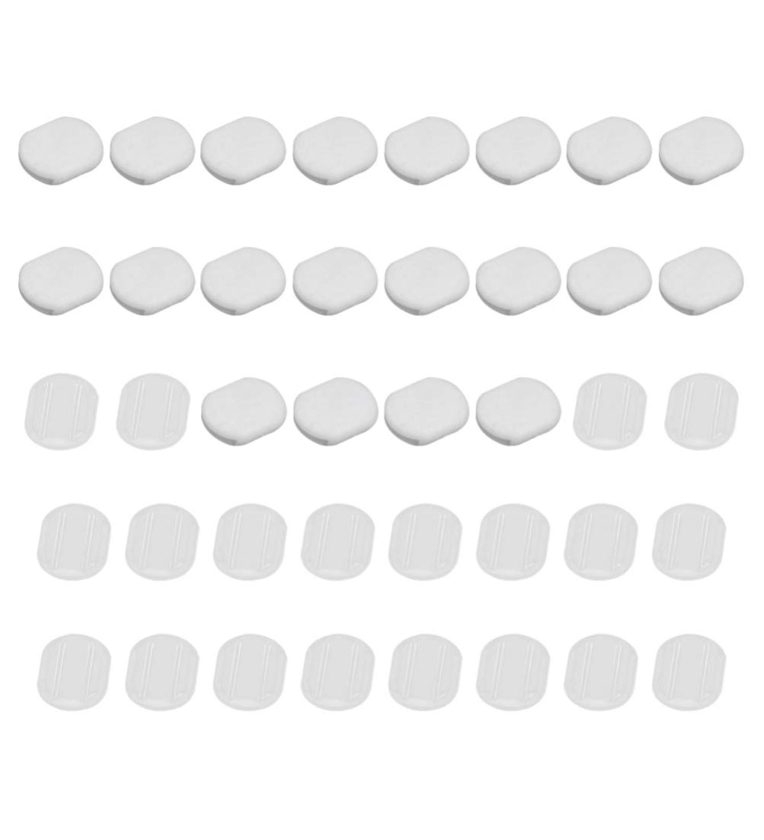 EXCEART 40pcs Silicone Earring Pads - Cushions & Backs for Ear Protection 10.5x8.5mm Ear Clip Accessories - Buy Online on GoSupps.com