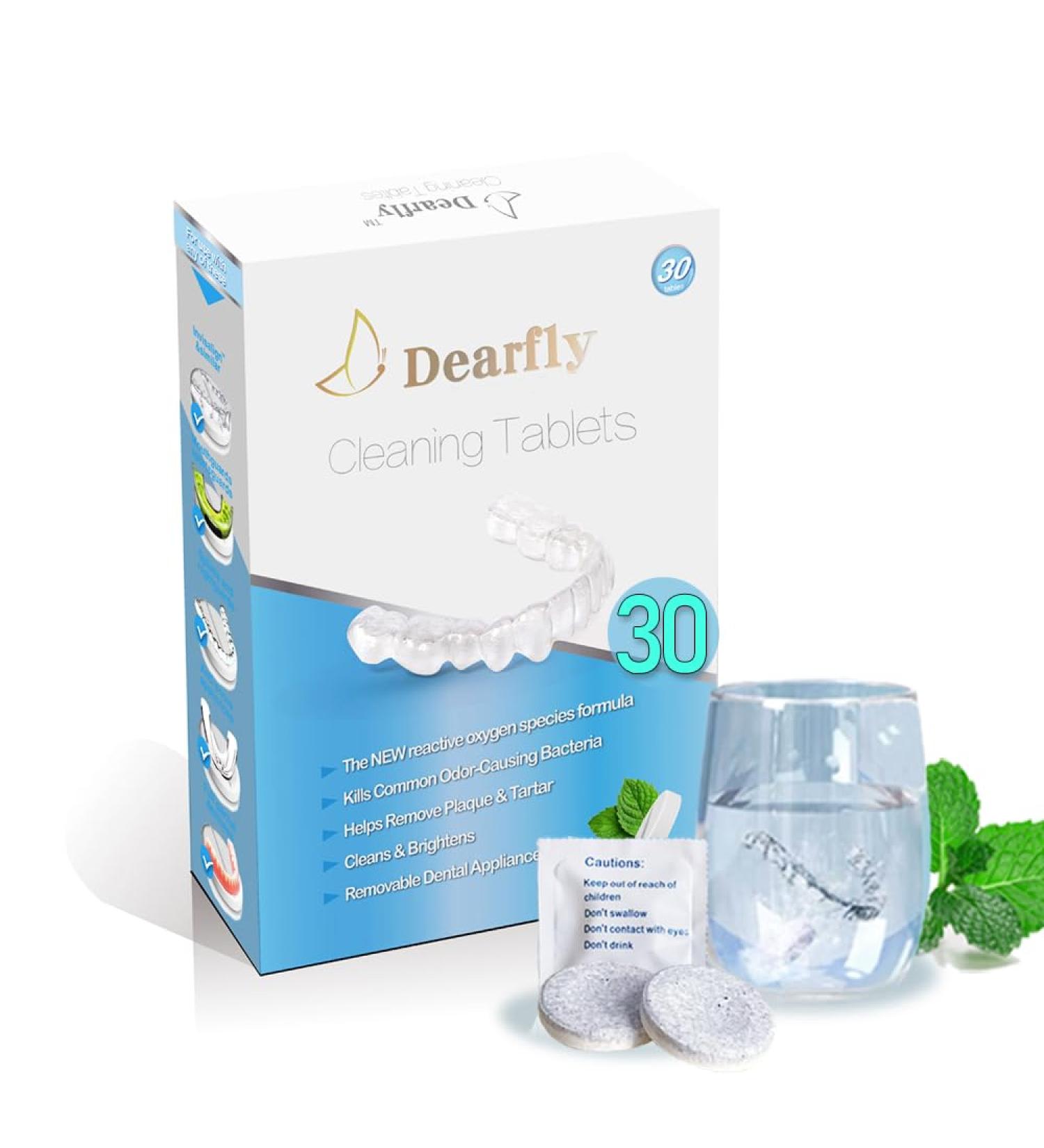 Retainer Cleaner Tablets Denture Cleaning Tablets Aligner cleaning Remove Stains Odors & Plaque Night Guard Cleaner 1-Month Supply of PERSULFATE-Free Aligner Cleaner 30 Tablets Mint-Scented 30 Count mint - Buy Online on GoSupps.com