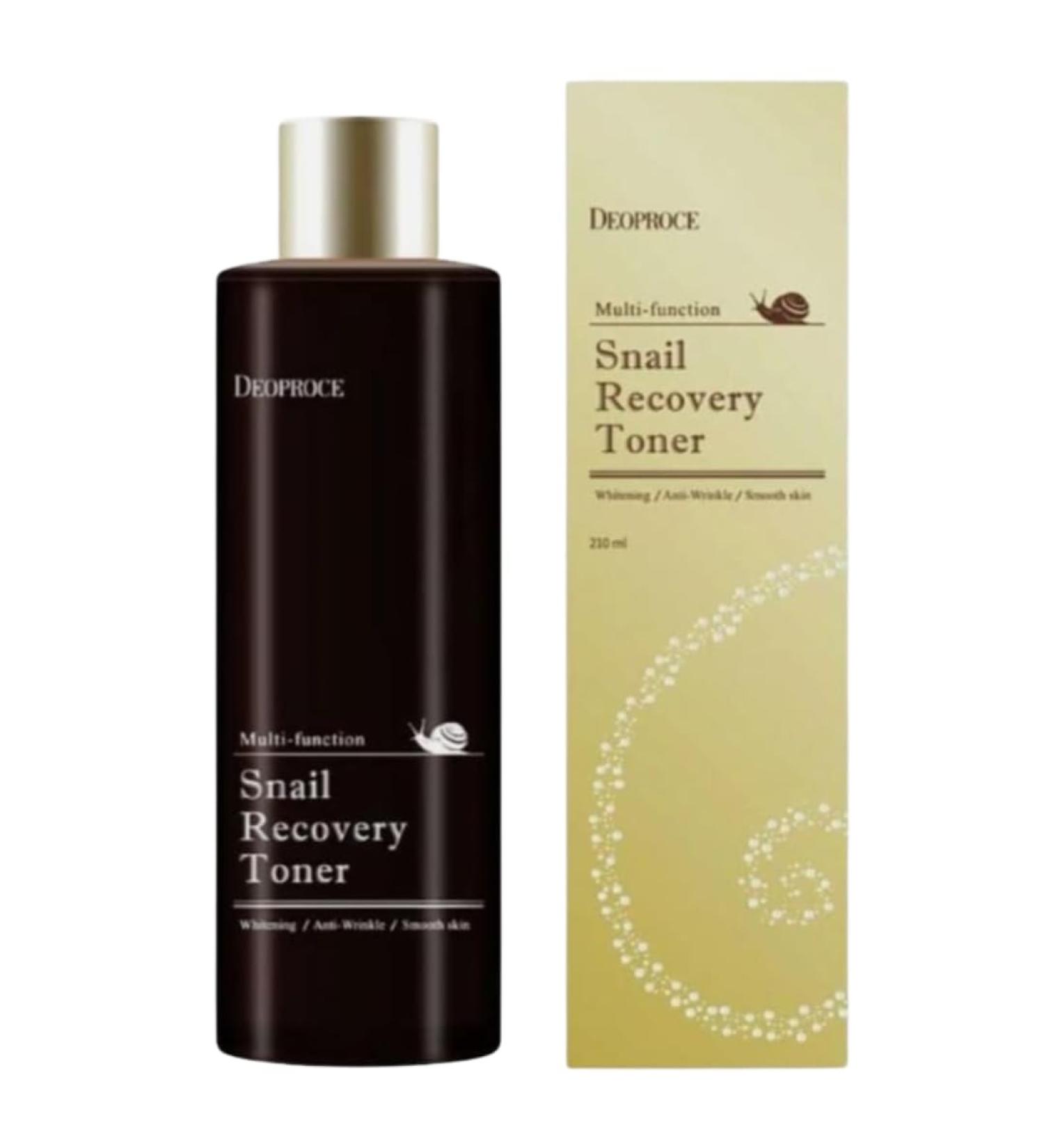 DEOPROCE Multi-Function Snail Recovery Toner (210ml) Hydrate Repair & Glow! - Buy Online on GoSupps.com