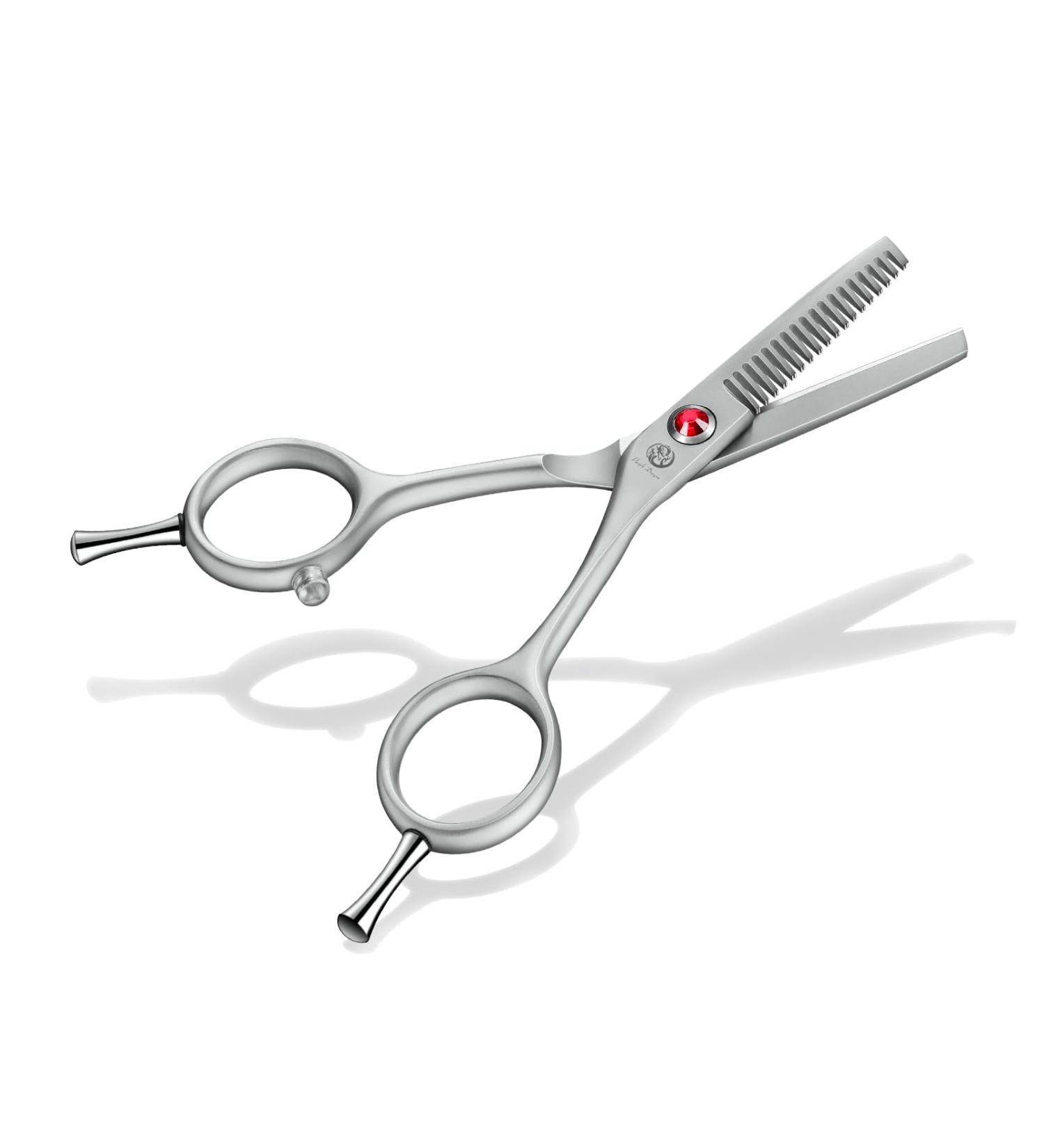 Buy Purple Dragon Small Effy Scissors for Dogs - Professional Fur Scissors with Gray Glare Protection & Safe Round Head - Buy Online on GoSupps.com