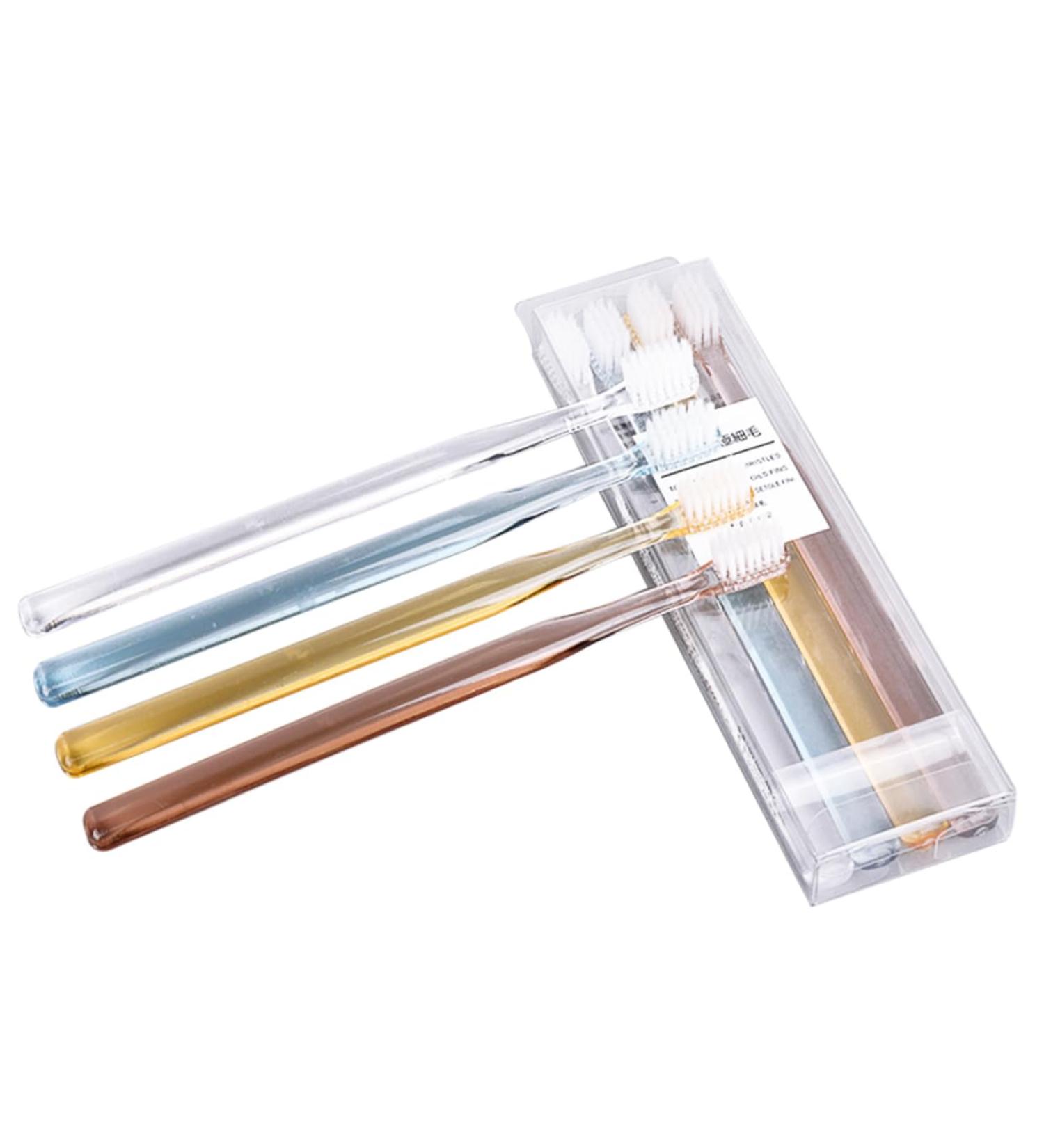 8-Piece Cardboard Tooth Hygiene Set | Travel Toothbrush & Dental Brushes | Perfect Gift Ideas for Adults - Buy Online on GoSupps.com
