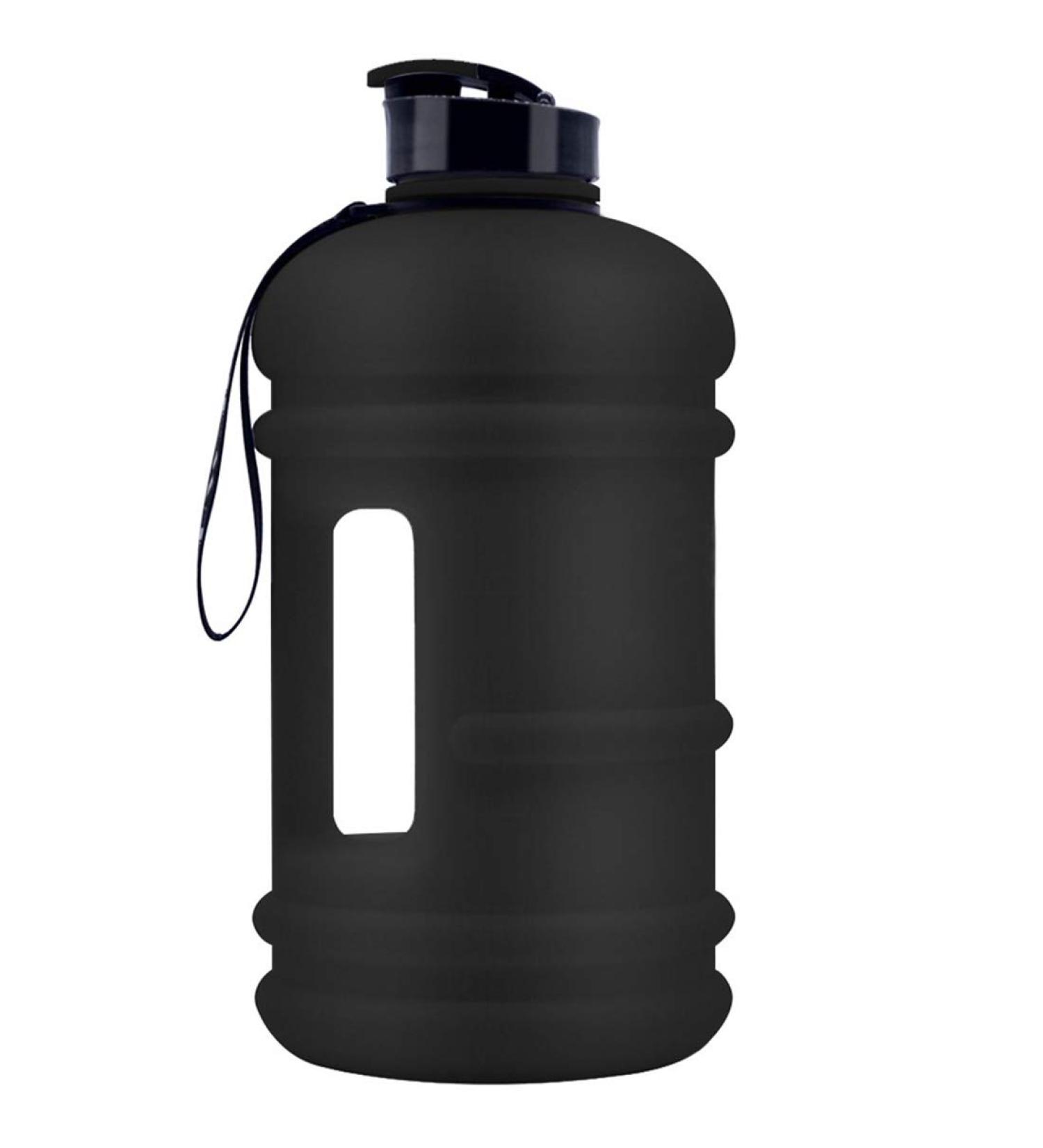 TOOFEEL Large 2.2L Water Jug - Half Gallon Reusable Bottle for Gym, BPA-Free, Leak-Proof, Black - Buy Online on GoSupps.com