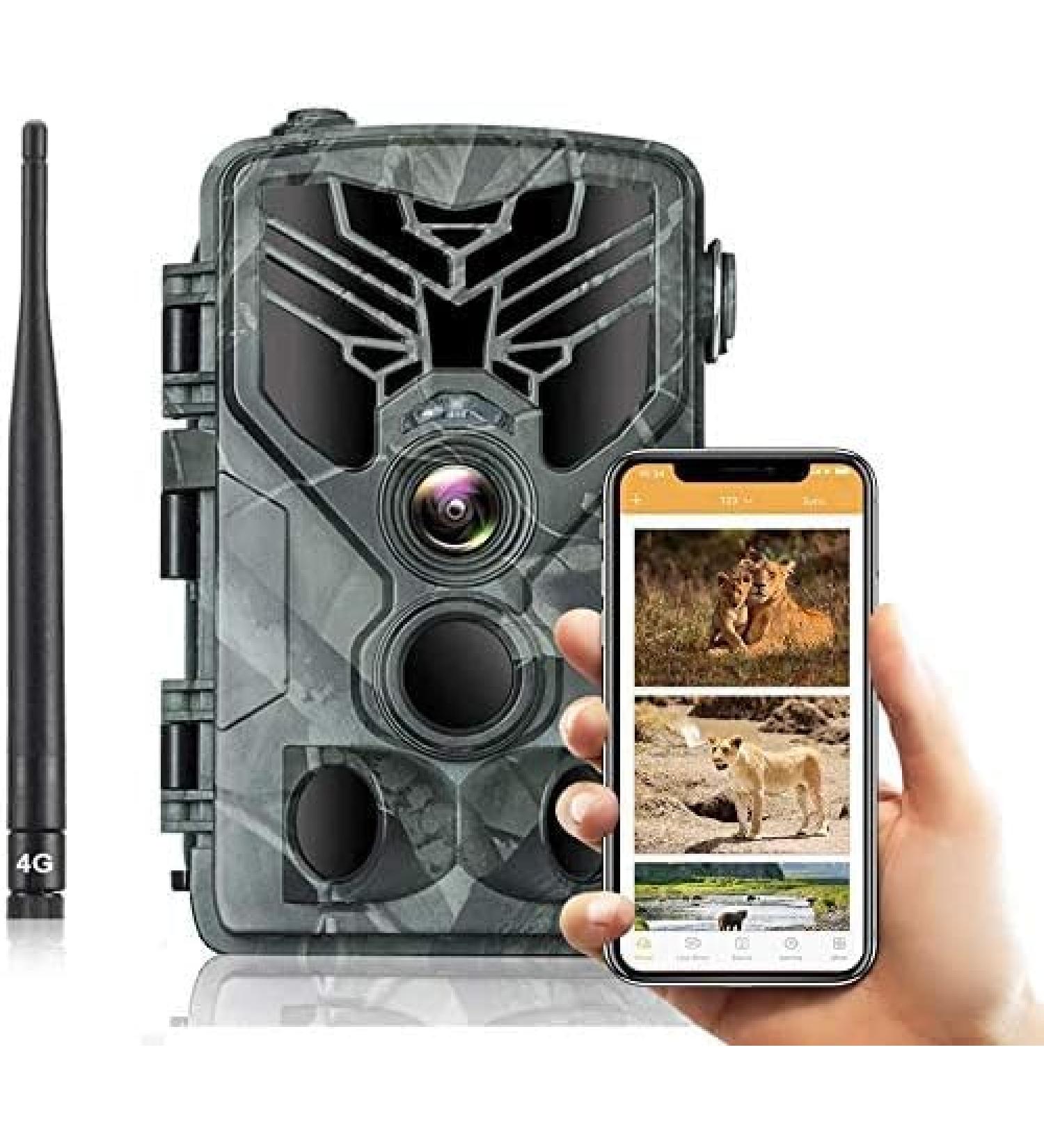 Radioind 4G MMS Wildlife Camera - 1080P IP65 Waterproof Night Vision 940nm IR LED Motion Detector No SIM Card Needed - Buy Online on GoSupps.com