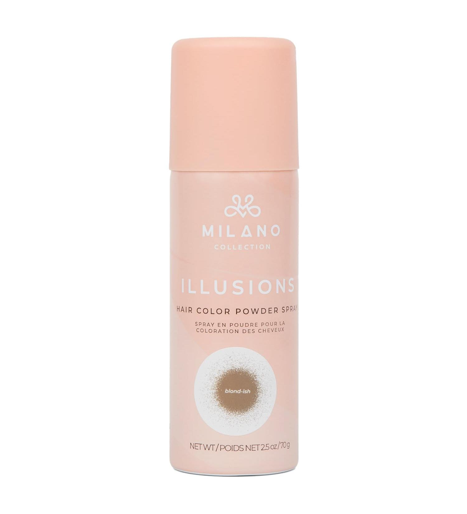 Milano Illusions Hair Color Powder Spray for Wigs and Hair Root & Part Touch Up Spray Blond-ish Hair Color Powder Spray - Blondish - Buy Online on GoSupps.com