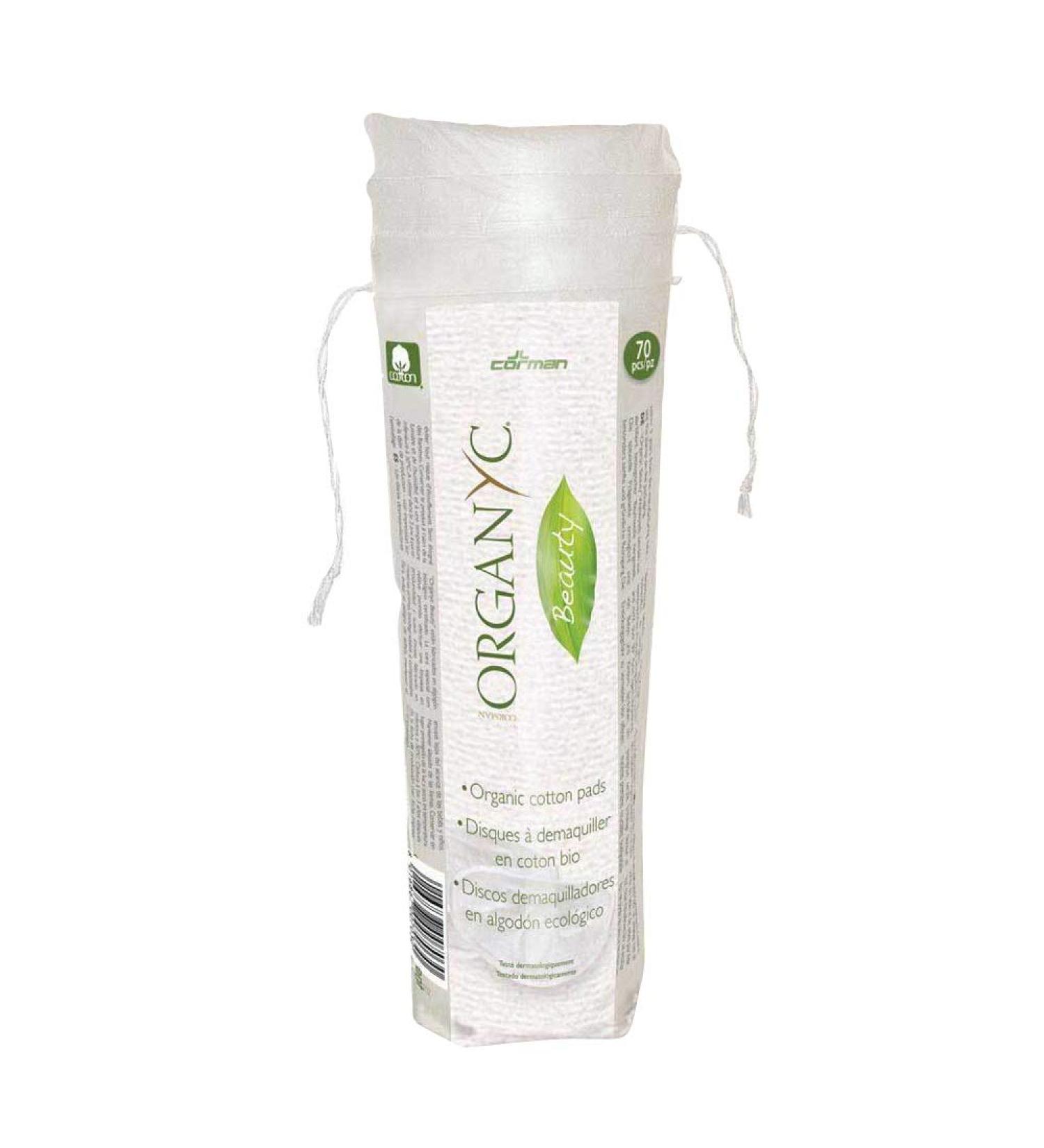 Organyc Certified Organic Cotton Rounds 70 Count (Pack of 2)