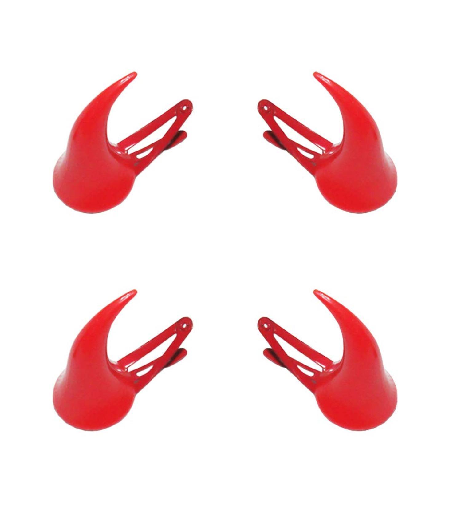 Red Demon Devil Horns Hair Clip Set for Halloween Party Decoration - Buy Online on GoSupps.com