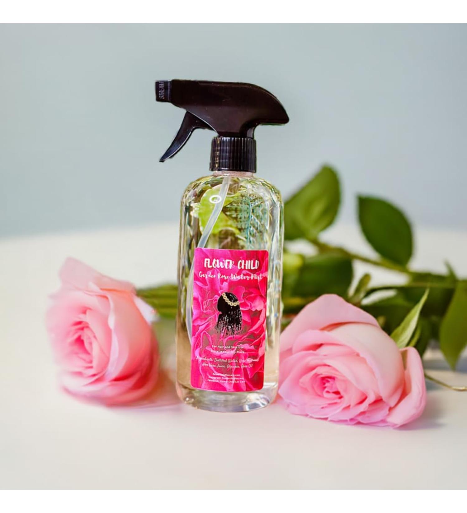 Flower Child Garden Rosewater Mist (16oz) 1 Count (Pack of 1)