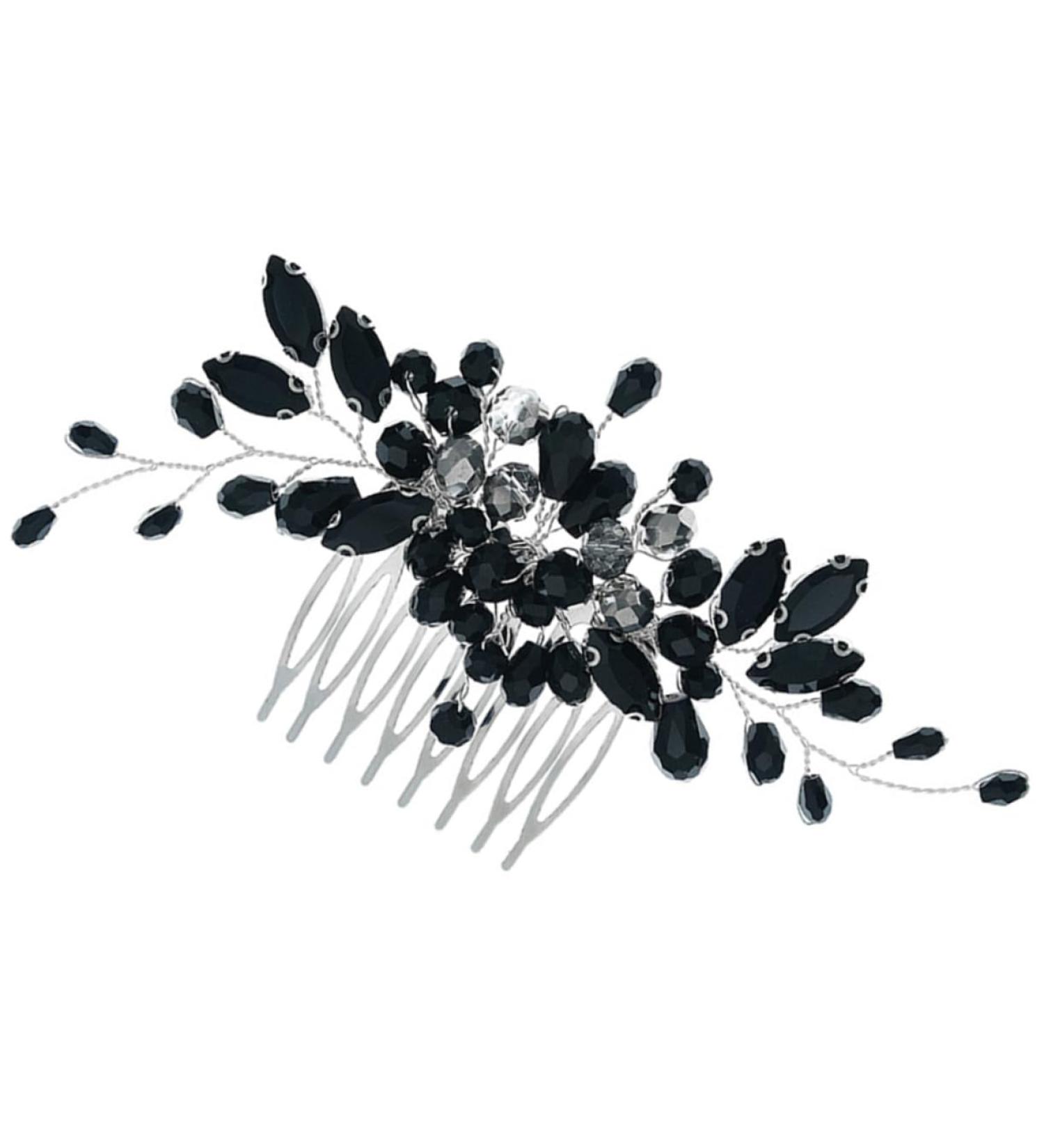 Mikinona girl accessories rhinestones Hair up prom wedding headpieces wedding tiara headgear bridesmaid bridal comb barrette halloween flower girl headpieces flower girl wedding - Buy Online on GoSupps.com