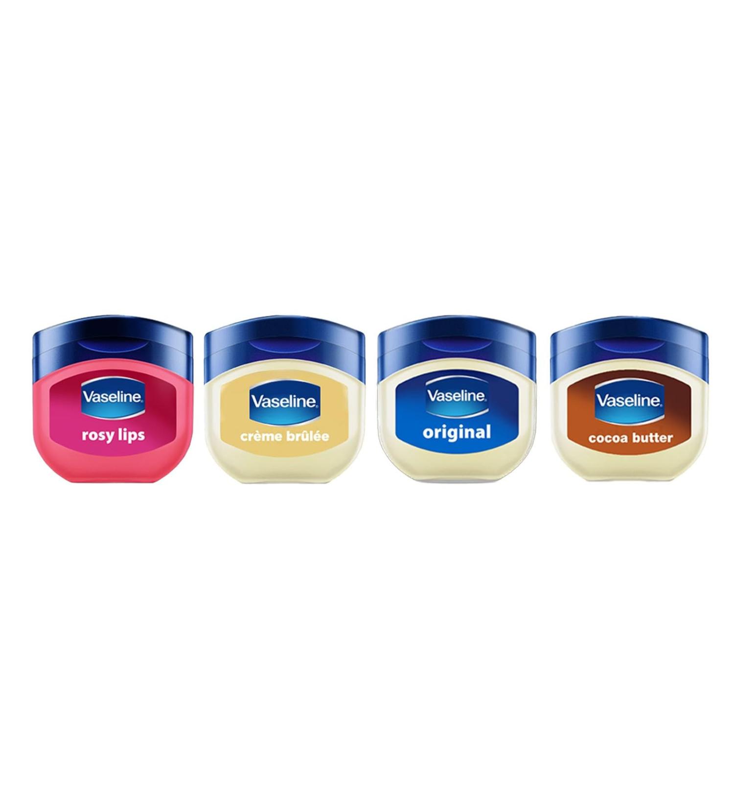 Vaseline Lip Therapy | Moisturizing Lip Balm | Set of 4 Rosy Cr me Br l e Original Cocoa Butter (Set of 4 Lip Balms) - Buy Online on GoSupps.com