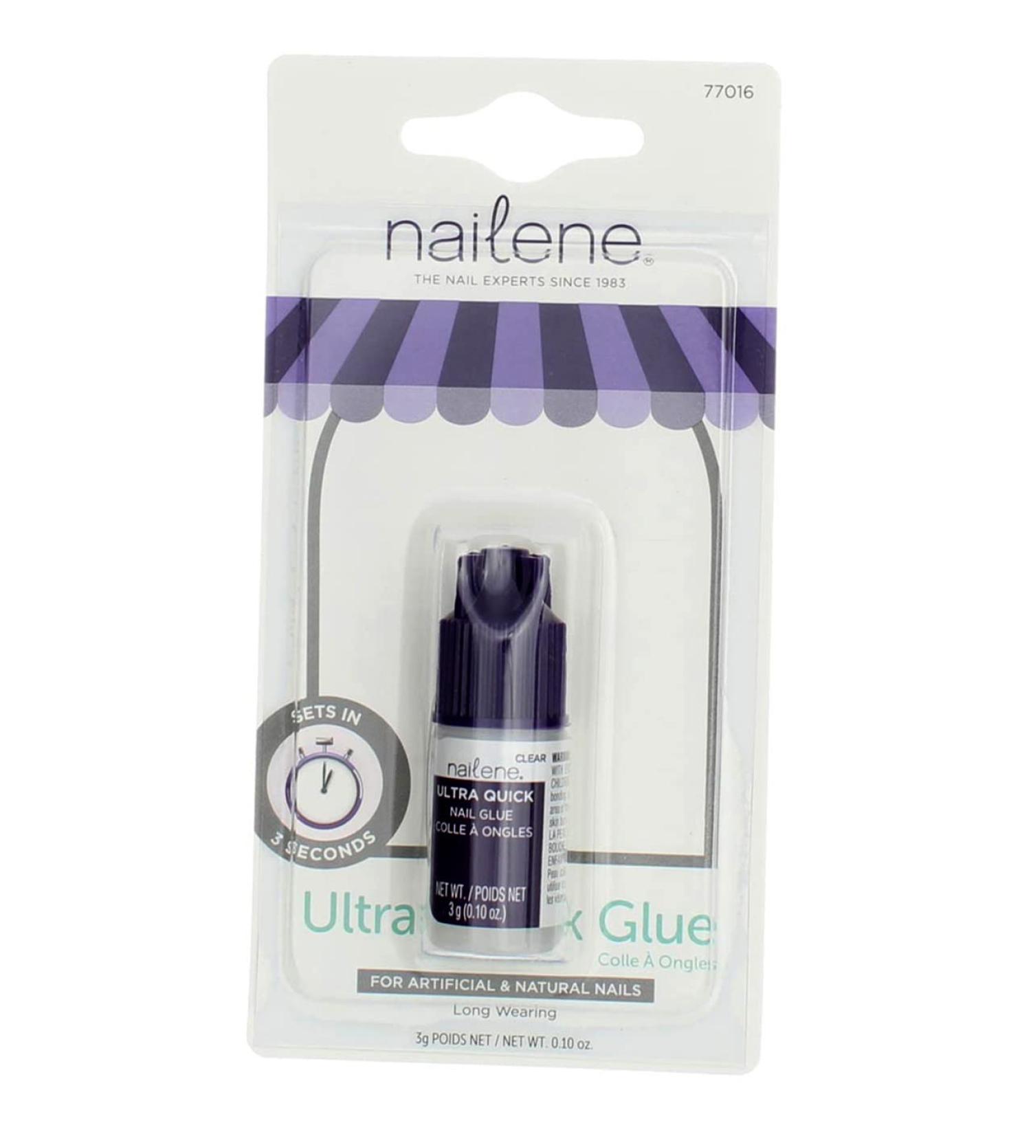 Nailene 0.10 oz Ultra Quick Nail Glue (3-Pack) - Professional Strength Adhesive - Buy Online on GoSupps.com