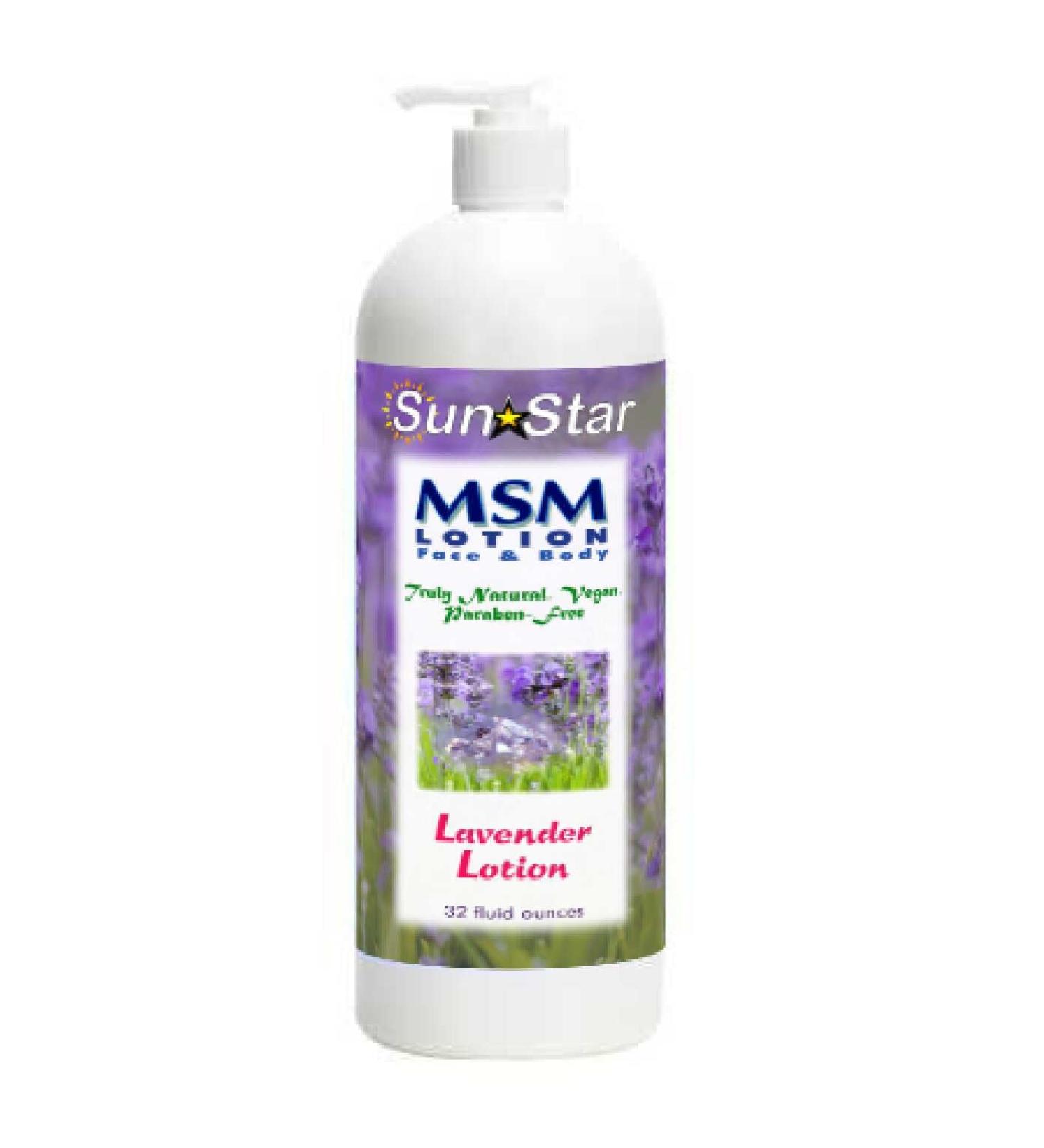 Buy MSM Lavender Lotion 32oz - Natural Relief & Relaxation | International Shipping Available - Buy Online on GoSupps.com