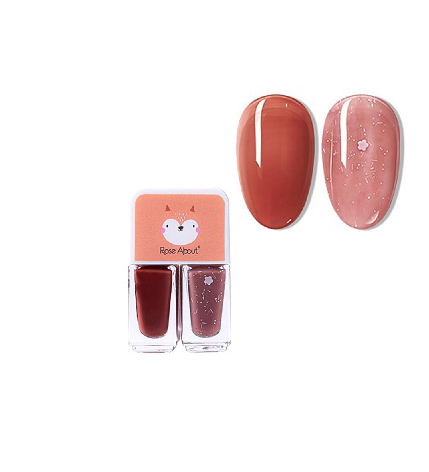 Nail Polish for Girls Rose Pink Nail Polish Quick Dry & Non Toxic Nail Polishes Water Based Formula No Need Cure No Odor Gel Nail Polish for Women Teens (A09) - Buy Online on GoSupps.com
