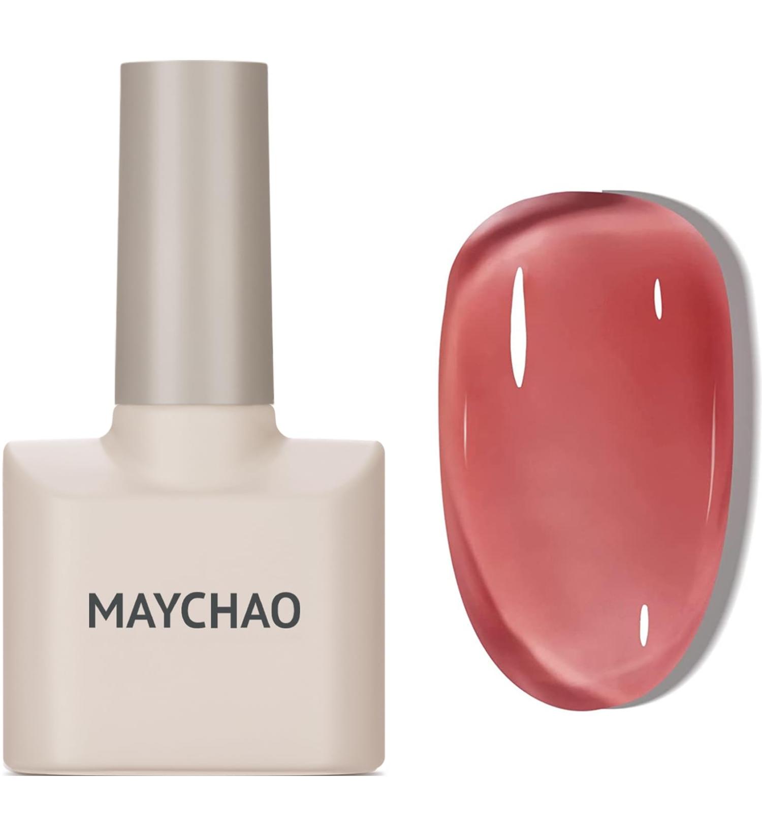 15ML MAYCHAO Blush Pink Jelly Gel Nail Polish | Soak Off UV LED Nude Pink Nail Polish for DIY Manicure at Home Salon - Buy Online on GoSupps.com