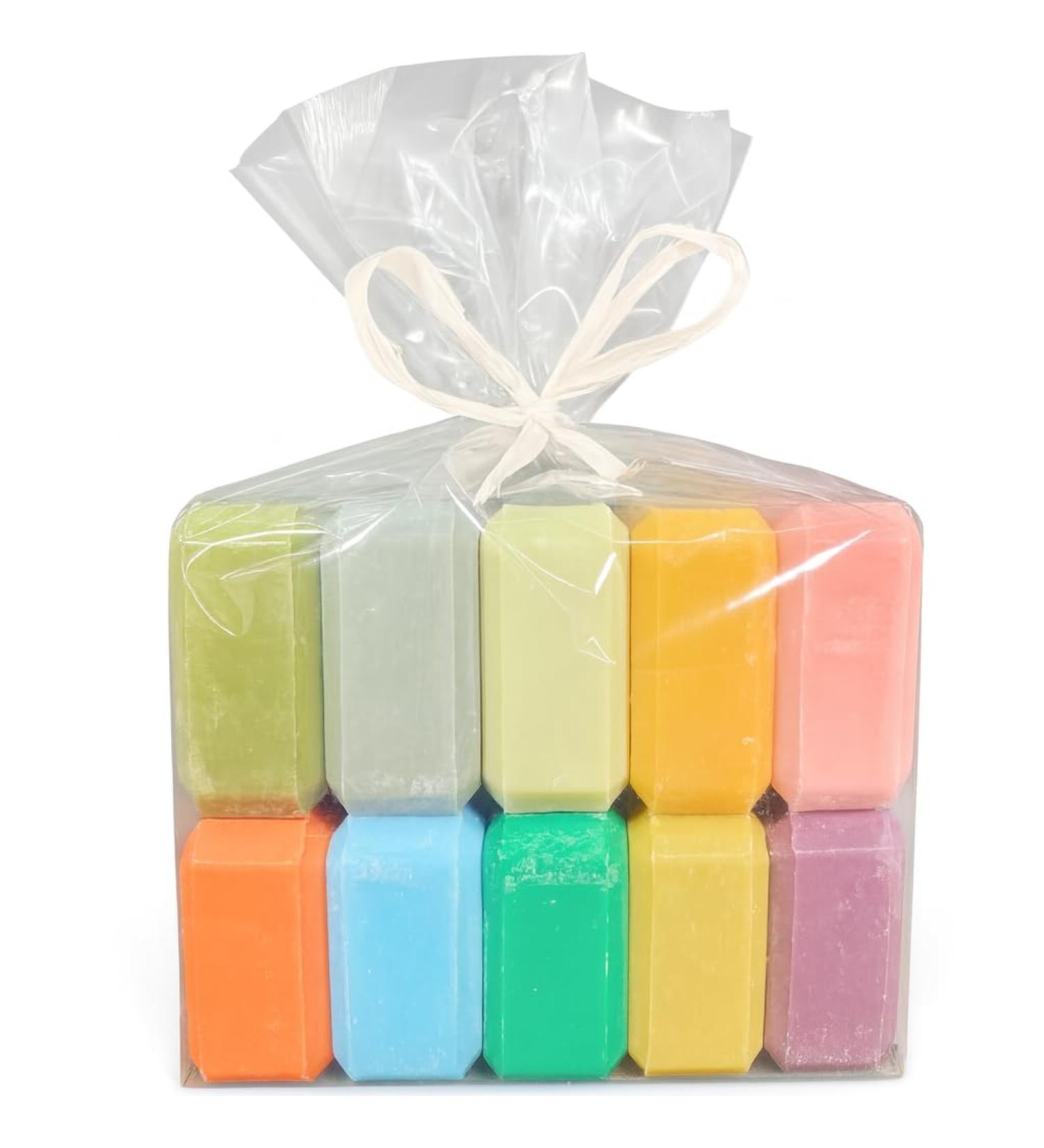  LE V RITABLE Le V ritable - Artisanal Scented Soap Luxury Bubbles Pack of 10 x 125g Scents: Argan Olive Aloe Vera Vanilla - Ylang-Ylang Sensitive Skin Organic and Natural Face & Hands Made in France - Buy Online on GoSupps.com