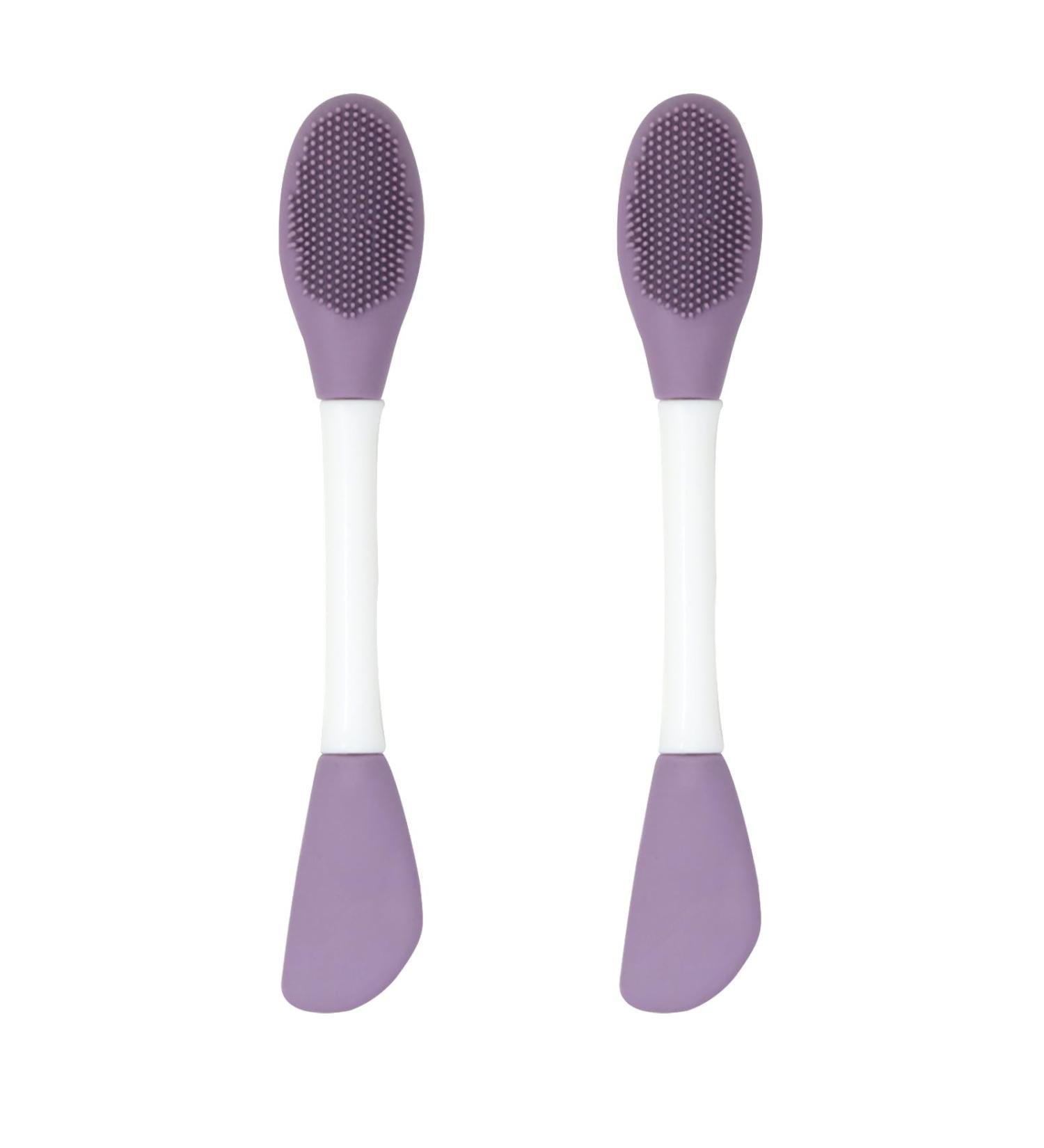 yueton 2PCS Silicone Facial Mask Brush Set - Perfect for DIY Mask Application Cleansing & Skincare - Durable Beauty Tools for Mud Clay Cream and Lotion - Buy Online on GoSupps.com