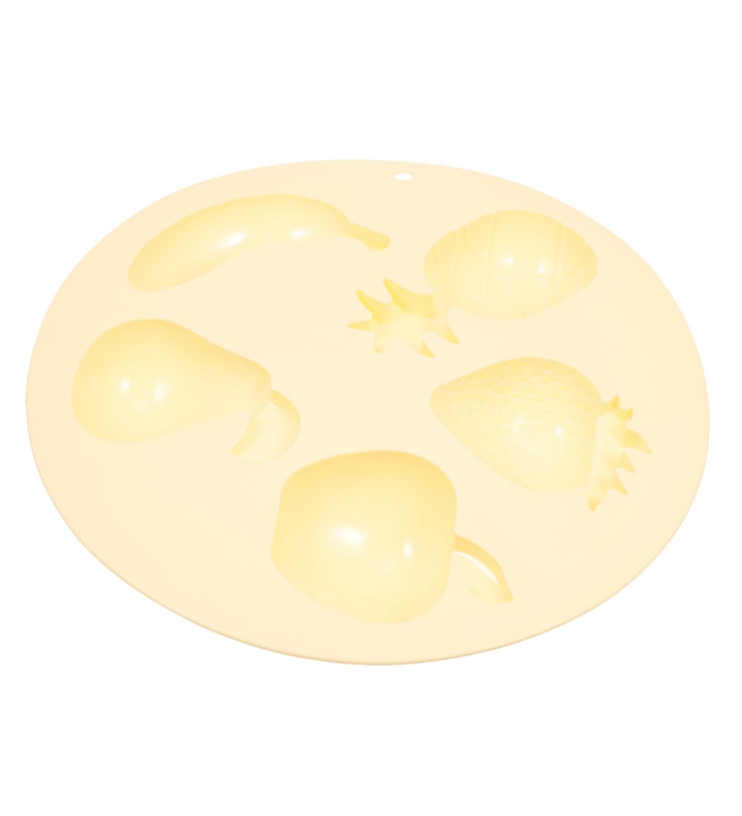 Alipis DIY Tool Silicone Homemade Bakery Cutters Fruit Shape Cute Baking Molds Cheesecake Supply Mould 27X3.5CM Yellow - Buy Online on GoSupps.com