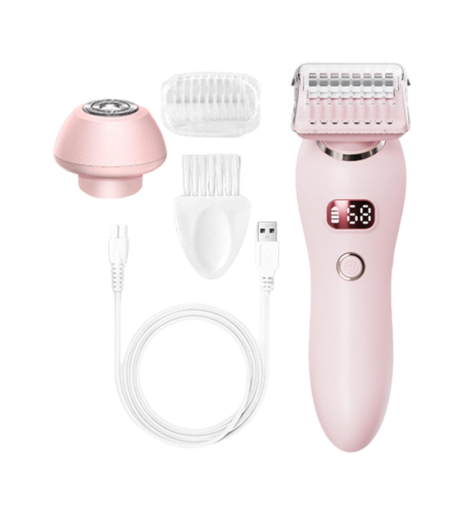 Tuxxjzm Hair clipper for women hair removal epilator for women electric epilator for hair body cutter versatile facial shaver bikini trimmer Pink - Buy Online on GoSupps.com
