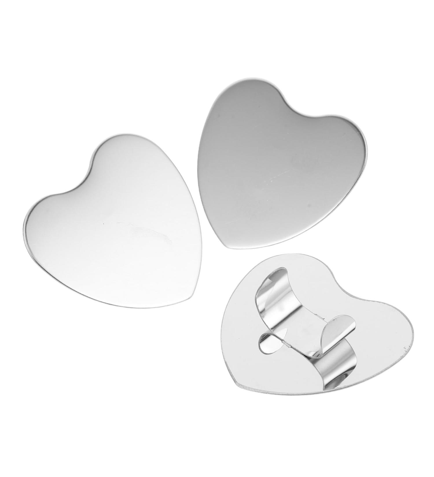 G n rique 3 Pi ces Acier Inoxydable Forme de C ur Palette de M lange pour Affichage de Table de Saint Valentin et M lange de Vernis Ongles - Buy Online on GoSupps.com