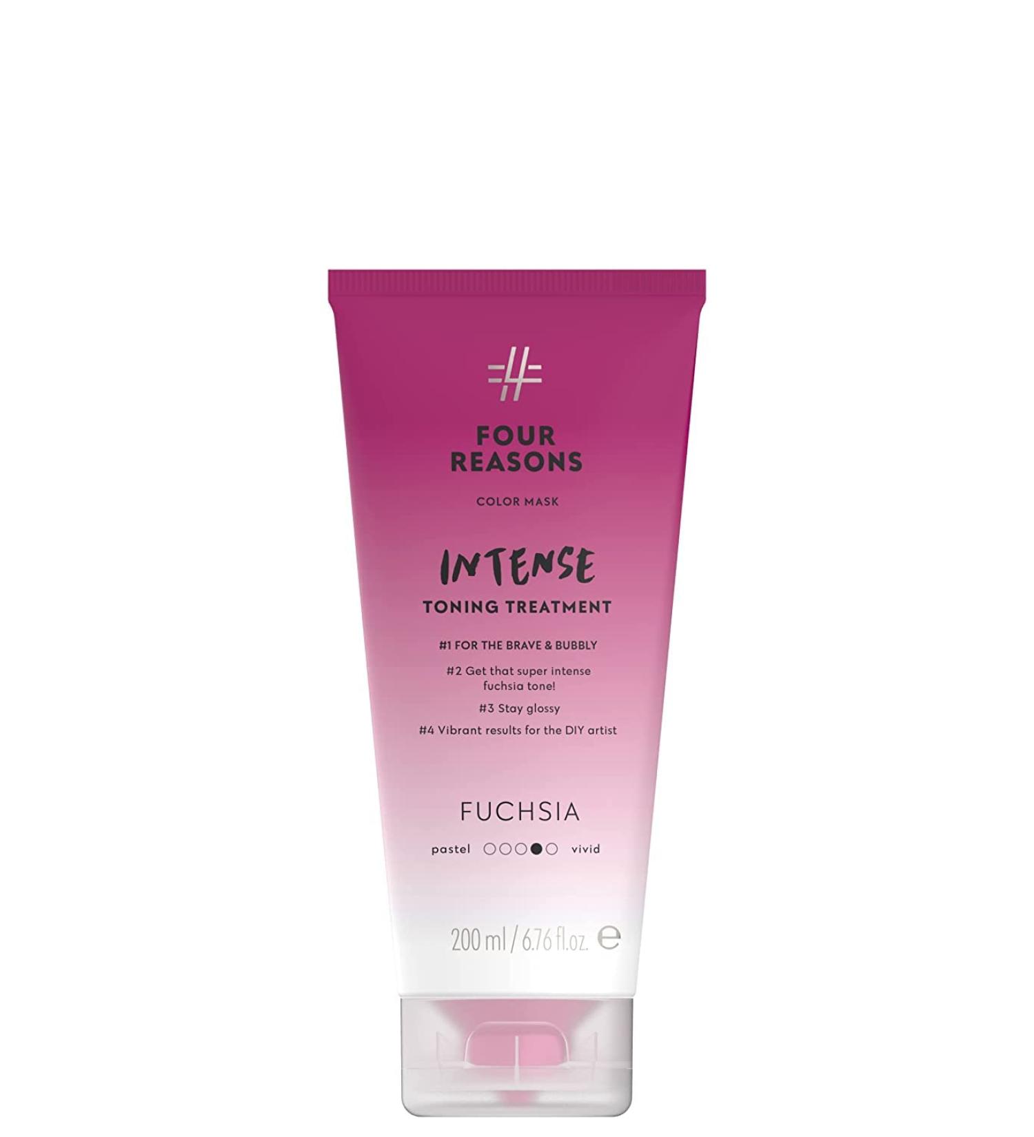 Four Reasons Intensive Toning Treatment Fuchsia - Semi-Permanent Direct Dye Hair Color for Vibrant Results | 200 ML - Ideal for Lightened & Colored Hair - Buy Online on GoSupps.com
