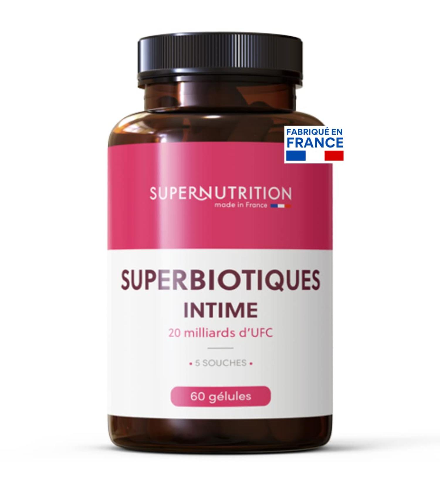 Supernutrition Superbiotics Intimate Flora Lactic ferments 5 natural strains grown in France 60 DRcaps gastroresistant capsules - Buy Online on GoSupps.com