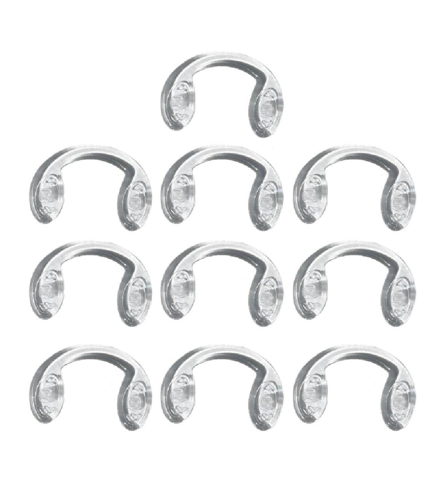 10 Silicone Nose Pads for Glasses - Non-Slip Transparent Self-Adhesive Replacement | U-Shape Nose Pads - Buy Online on GoSupps.com