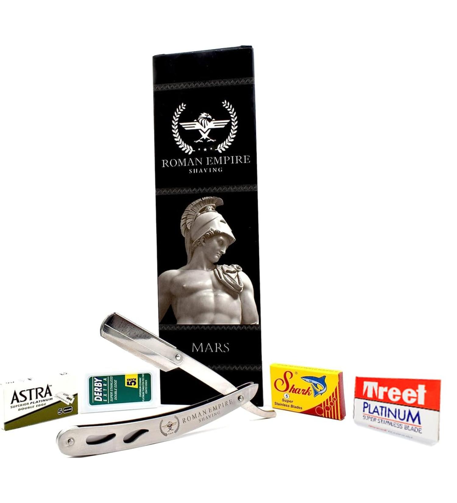 Buy Mars Razor Blades - Professional Shaving for Beard & Mustache | 20 High-Quality Astra Derby Shark Voskhod Steel Blades | International Shipping - Buy Online on GoSupps.com