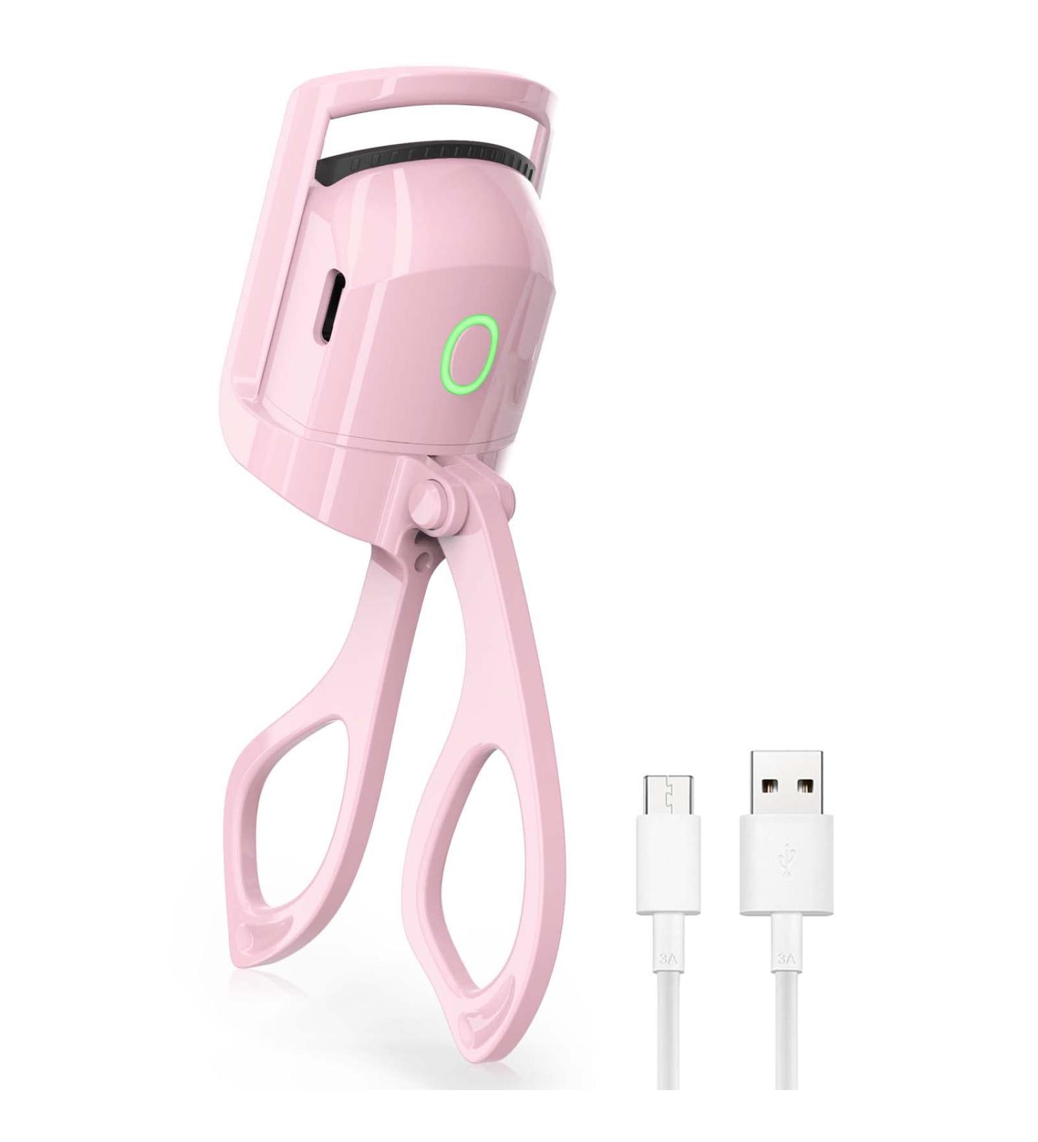 Heated Eyelash Curler - Fast Pre-Heat, 2 Heating Modes, Rechargeable & Long Lasting - Buy Online on GoSupps.com