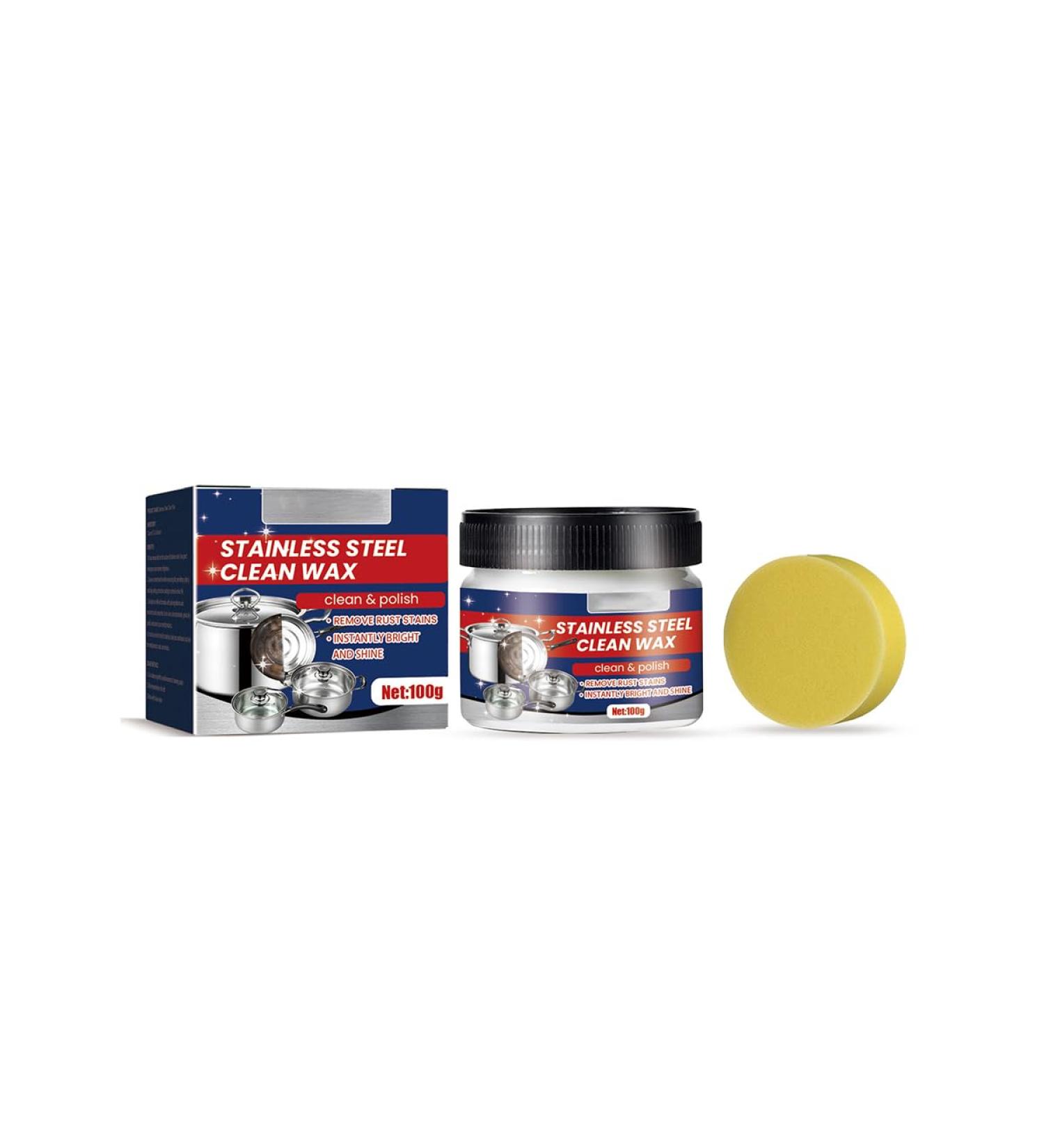 Premium Stainless Steel Cleaner & Rust Remover Wax | Magic Stain Cleaning Solution (1PCS) - International Shipping Available - Buy Online on GoSupps.com