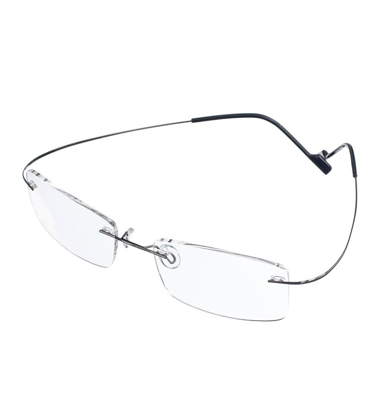 Rongchy Super Lightweight Titan Opandic Shorty Myopia Glasses -4.50 | Stylish Gray Unisex Short-Sighted Eyewear - Buy Online on GoSupps.com