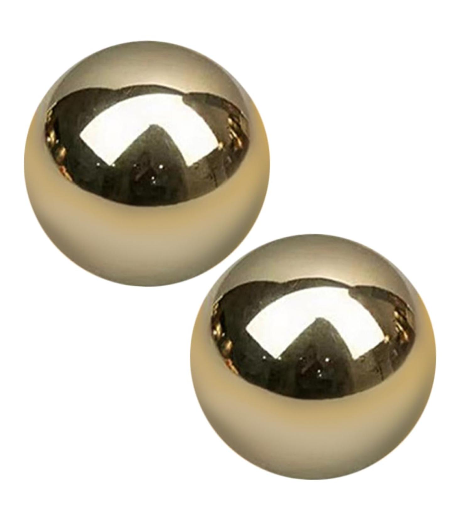 Shop Magiclulu 2-Piece Brass Exercise Ball Set | Metal Hand Massage Balls for Fitness & Relief - Portable Handheld Devices - Buy Online on GoSupps.com