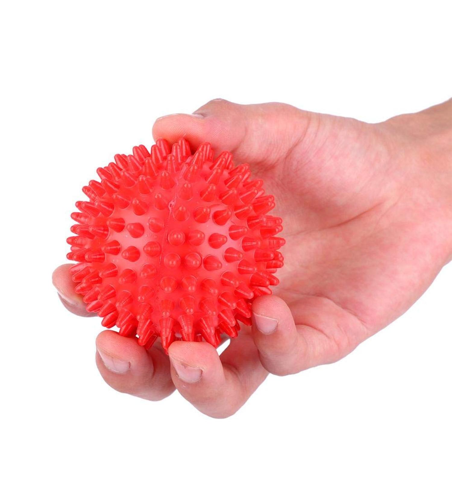 Buy 7.5cm Red Massage Balls - Durable Plastic Finger Relaxation Tool for Body Fitness | International Shipping - Buy Online on GoSupps.com
