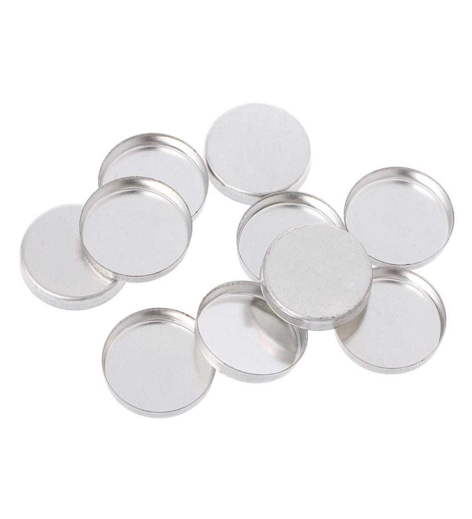 Gwxevce 10pcs Empty Eyeshadow Palette - Powder Pans for Makeup Magnetic Storage Silver Color - Buy Online on GoSupps.com