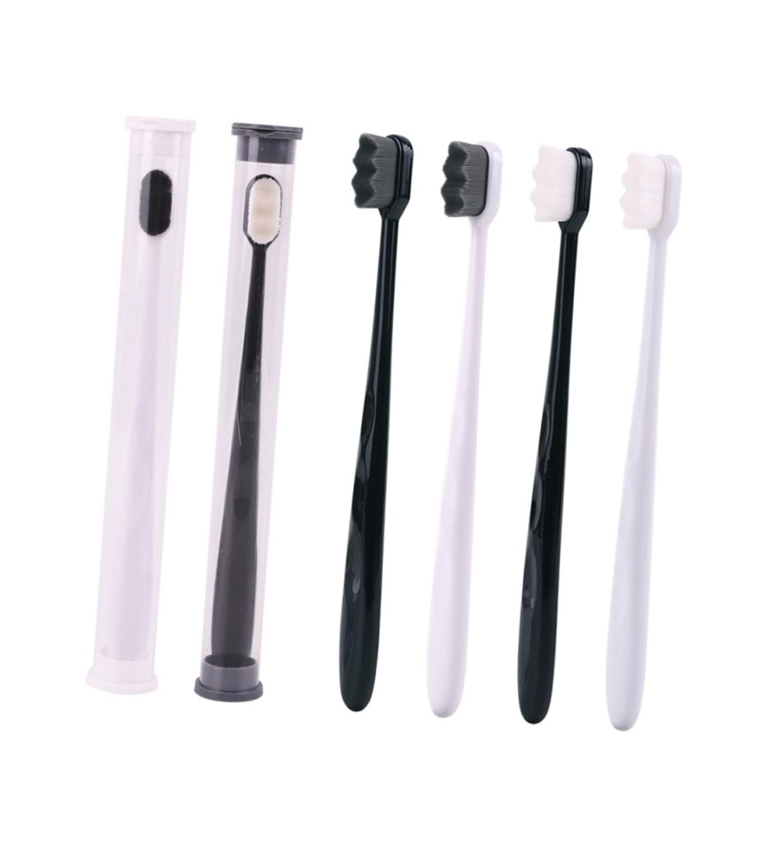 Mobestech Micro Nano Toothbrush with Dental Floss - Travel-Friendly Soft Cleaning Brush - 1 Pack - Buy Online on GoSupps.com