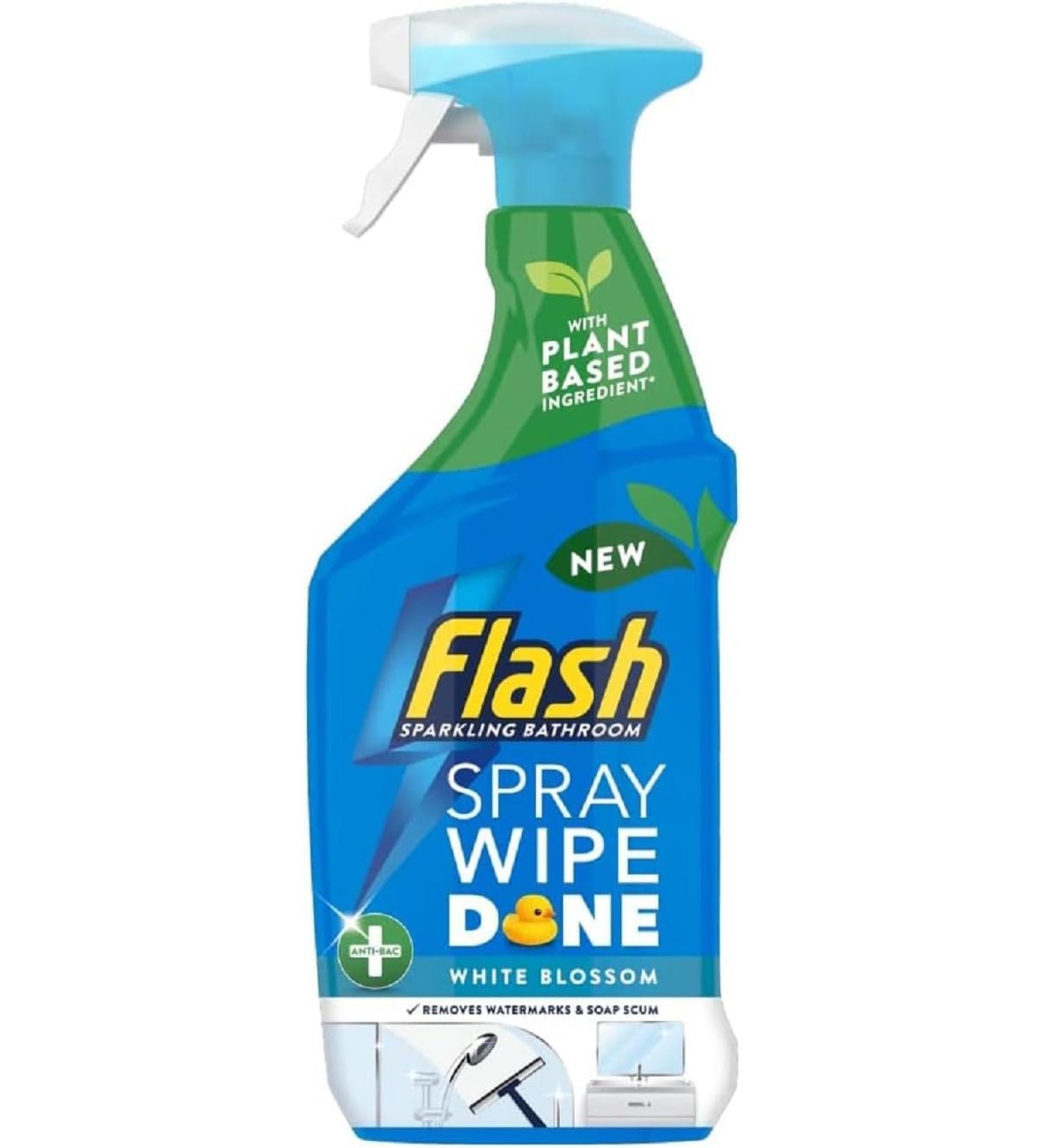 Flash Bathroom Anti-Bacterial Cleaning Spray 800ml - Powerful Cleaning Solution (Pack of 1) - Buy Online on GoSupps.com
