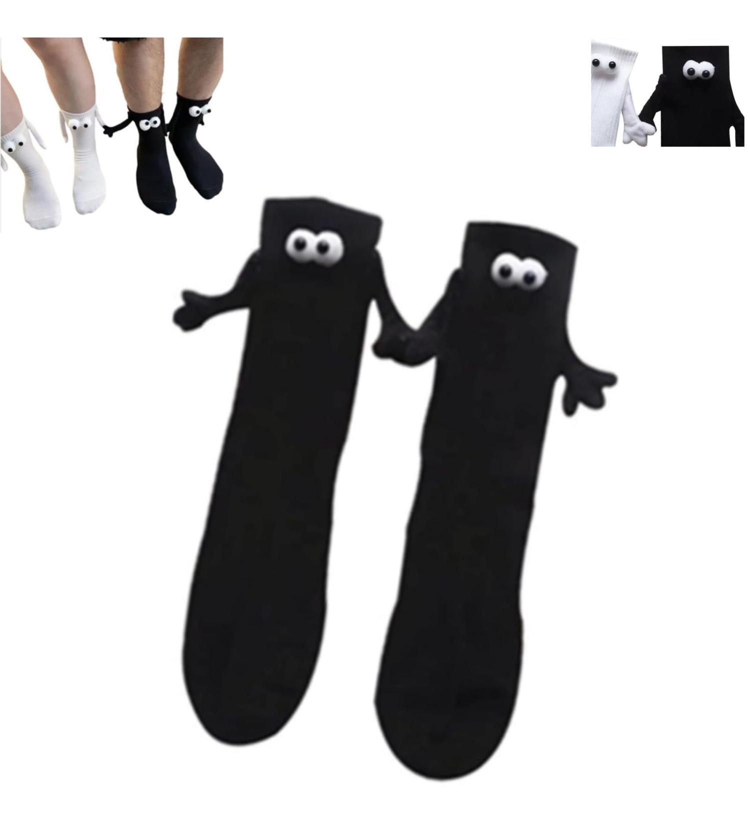 LXINYE Funny Magnetic Suction 3D Couple Socks - Unisex Hand Holding Socks for Her Him - Buy Online on GoSupps.com