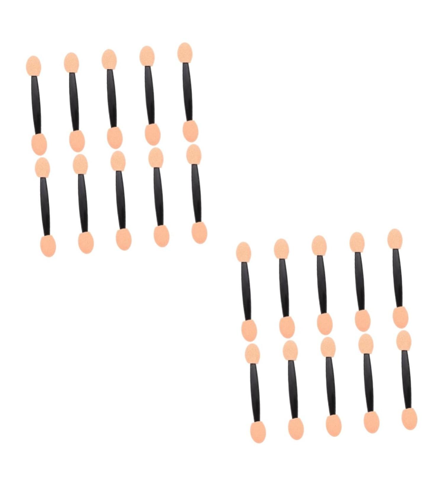 HAPINARY 200 Pcs Double Ended Makeup Brush Emulsion Tipped Oval Makeup Tool Makeup Sponges Plastic - Buy Online on GoSupps.com