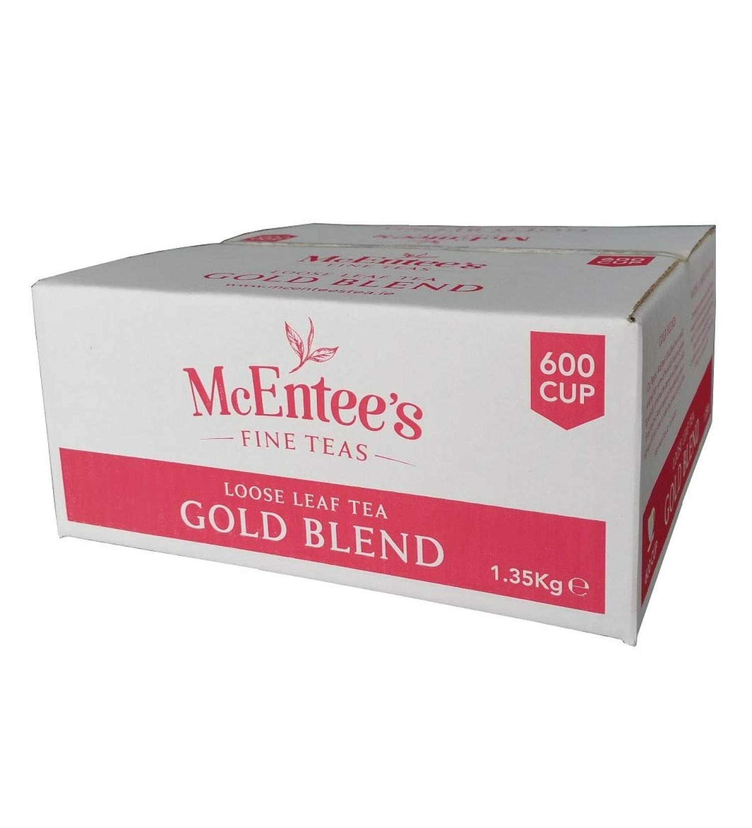  McEntee's Tea McEntee's Irish Loose Leaf Gold Blend Tea - Catering 1.35Kg - Expertly blended in Ireland to give that perfect cup of tea. A traditional blend of Assam and Kenyan tea delivering that taste of home. - Buy Online on GoSupps.com