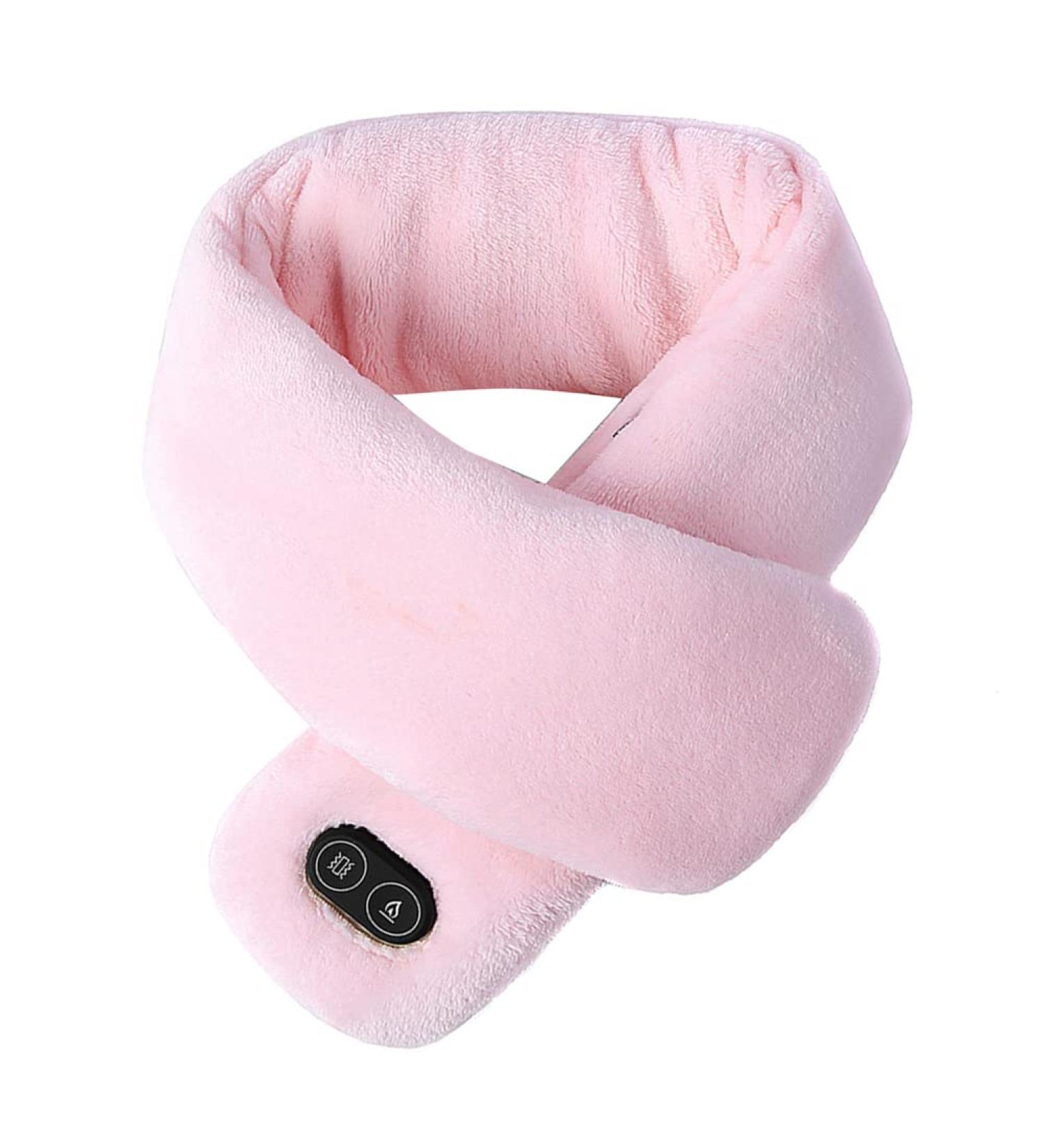 Ispchen Heated USB Scarf - Adjustable Temperature Neck Warmer for Men & Women - Winter Thermal Pink Scarf - Buy Online on GoSupps.com