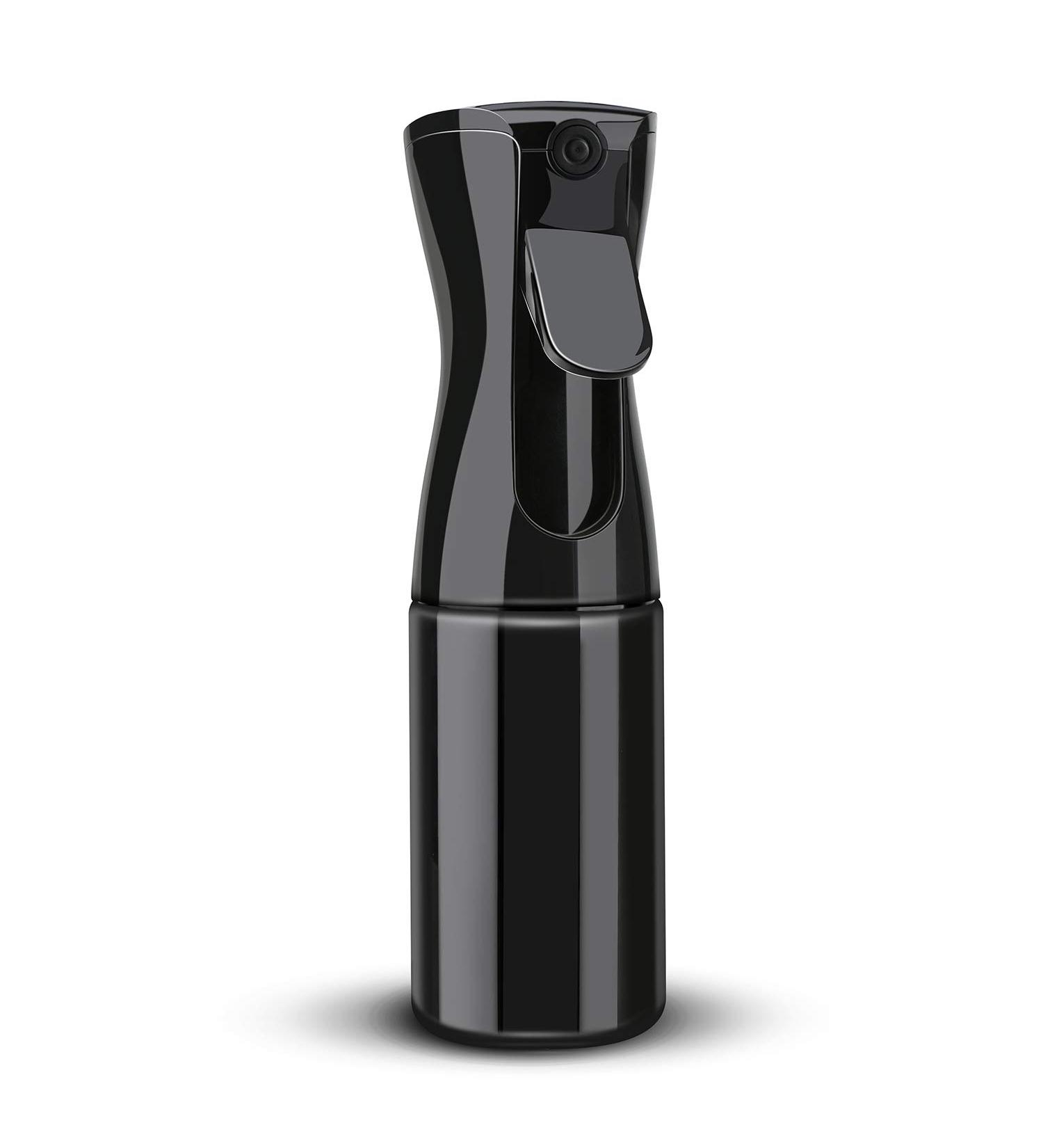 Suream 5.4oz Black Mist Spray Bottle - Fine Mist Styling Water Sprayer - Curly Hair Salon Essential - 160ml Refillable Container for Gardening, Ironing, Cleaning - Buy Online on GoSupps.com