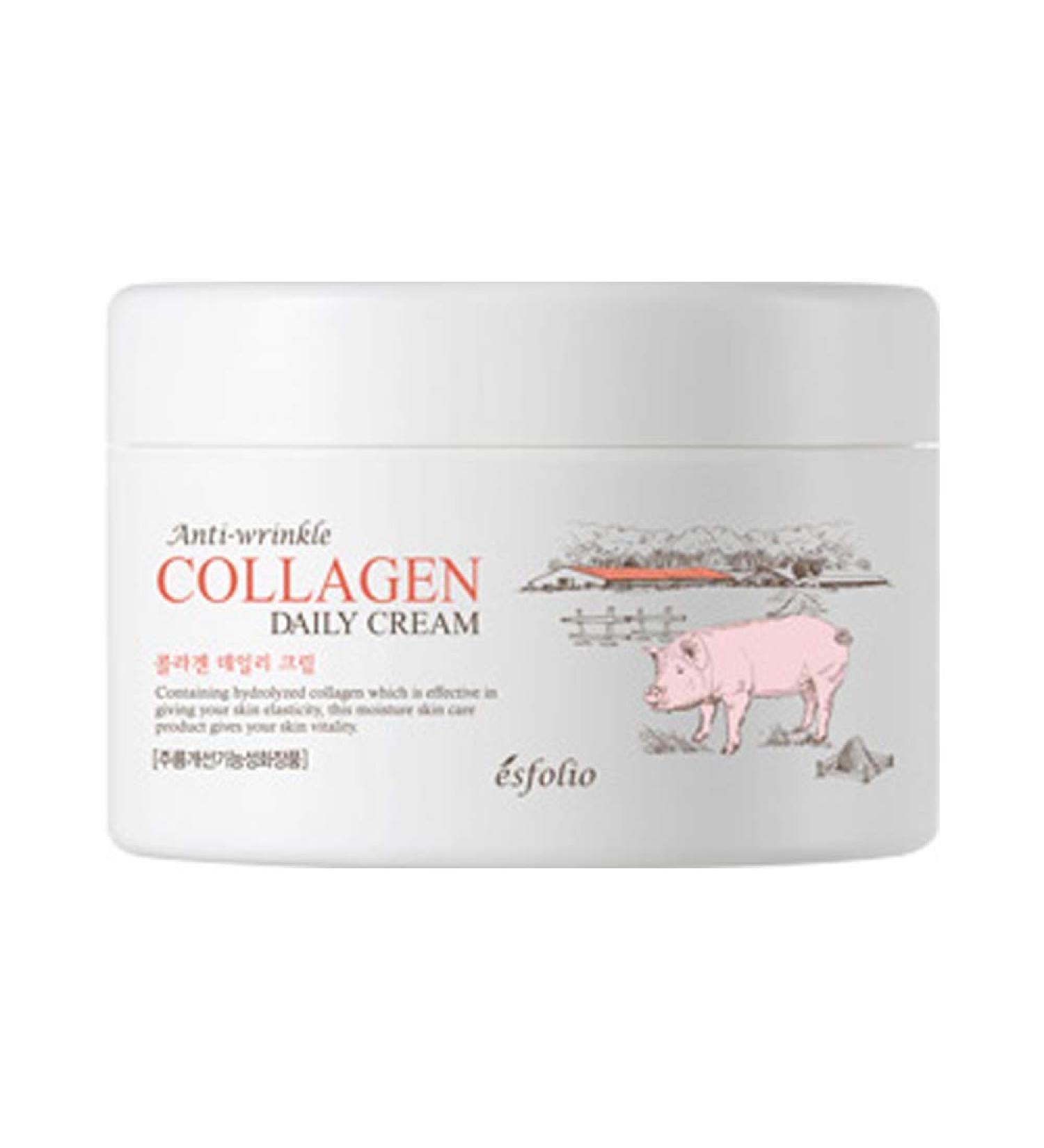 esfolio Anti-Wrinkle Collagen Daily Cream 6.76 Fl Oz - Premium Anti-Aging Skincare for Youthful Skin | International Shipping Available - Buy Online on GoSupps.com